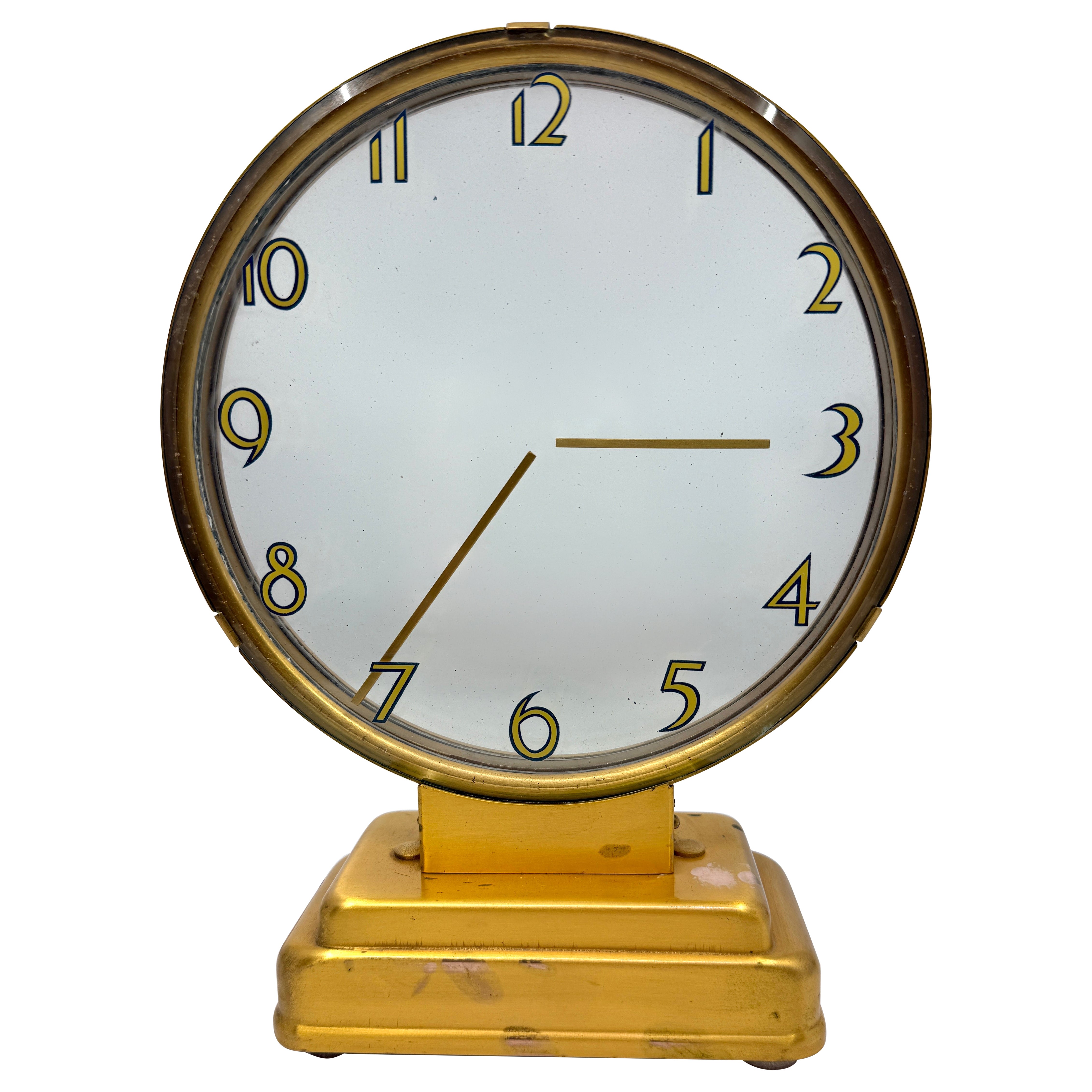Art Deco Etalage Reclame Mystery Clock Running Nicely For Sale