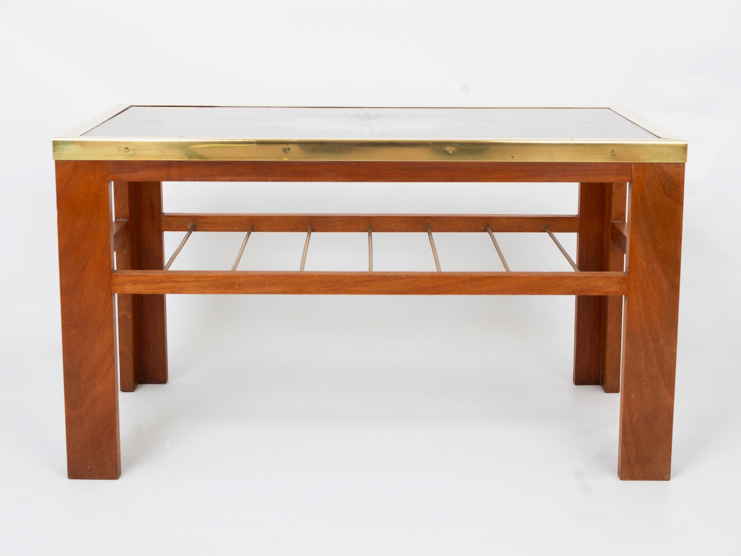 coffee table with display top