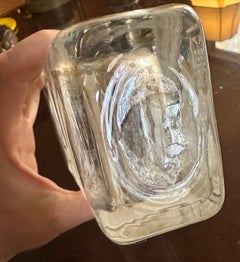 Art deco etched Scotty terrier glass vase signed