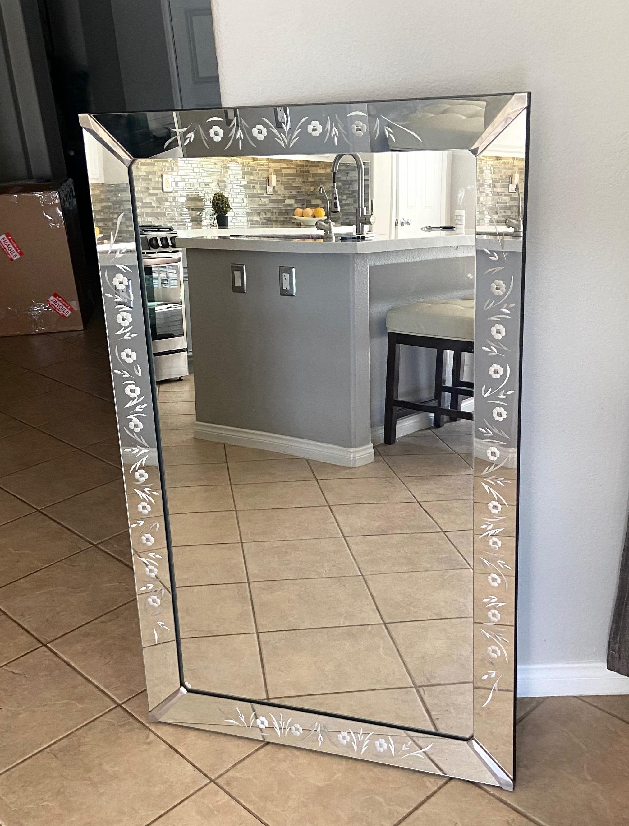 1950s shadow box mirror