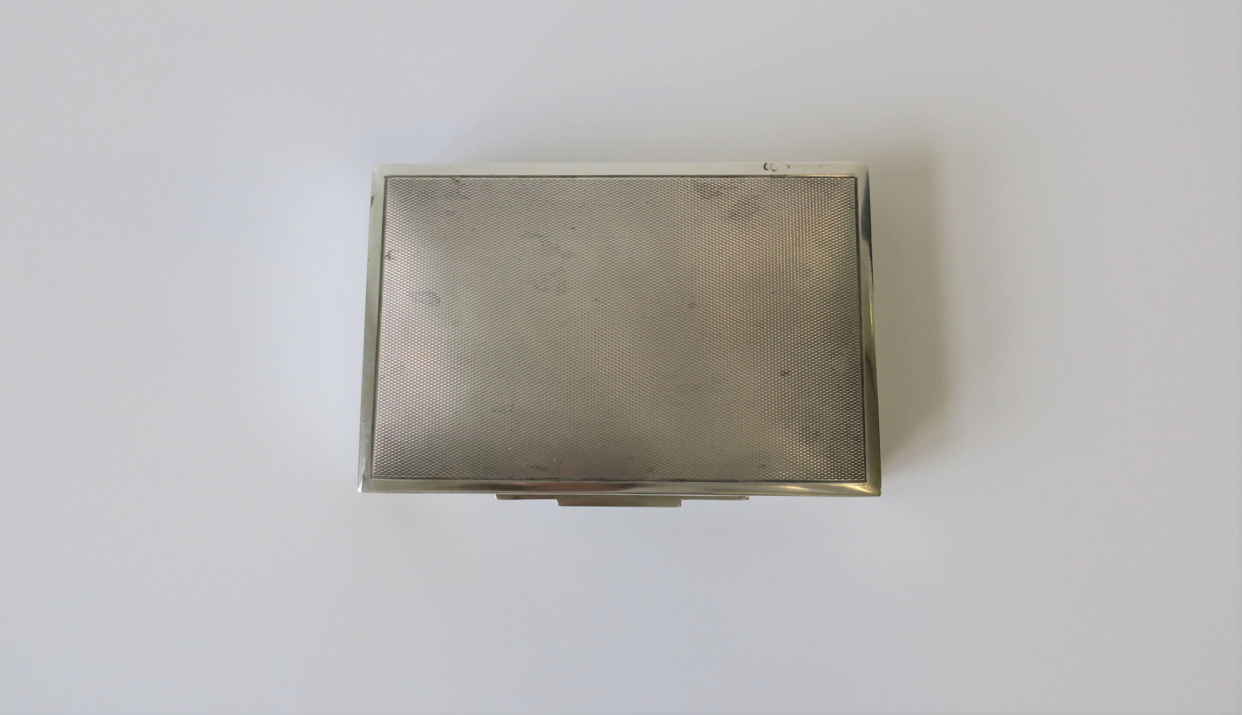 German Art Deco European Sterling Silver Box