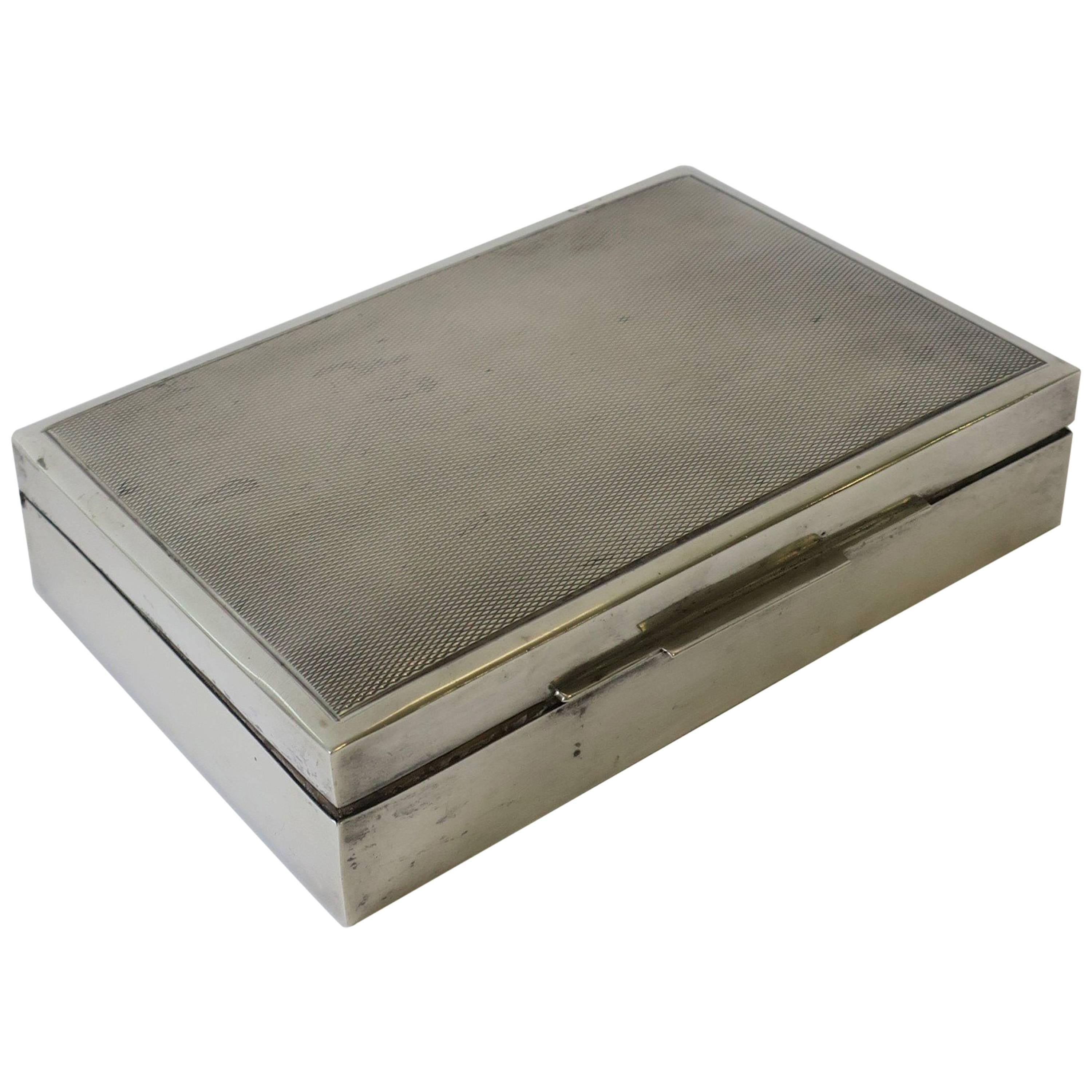 Art Deco European Sterling Silver Box