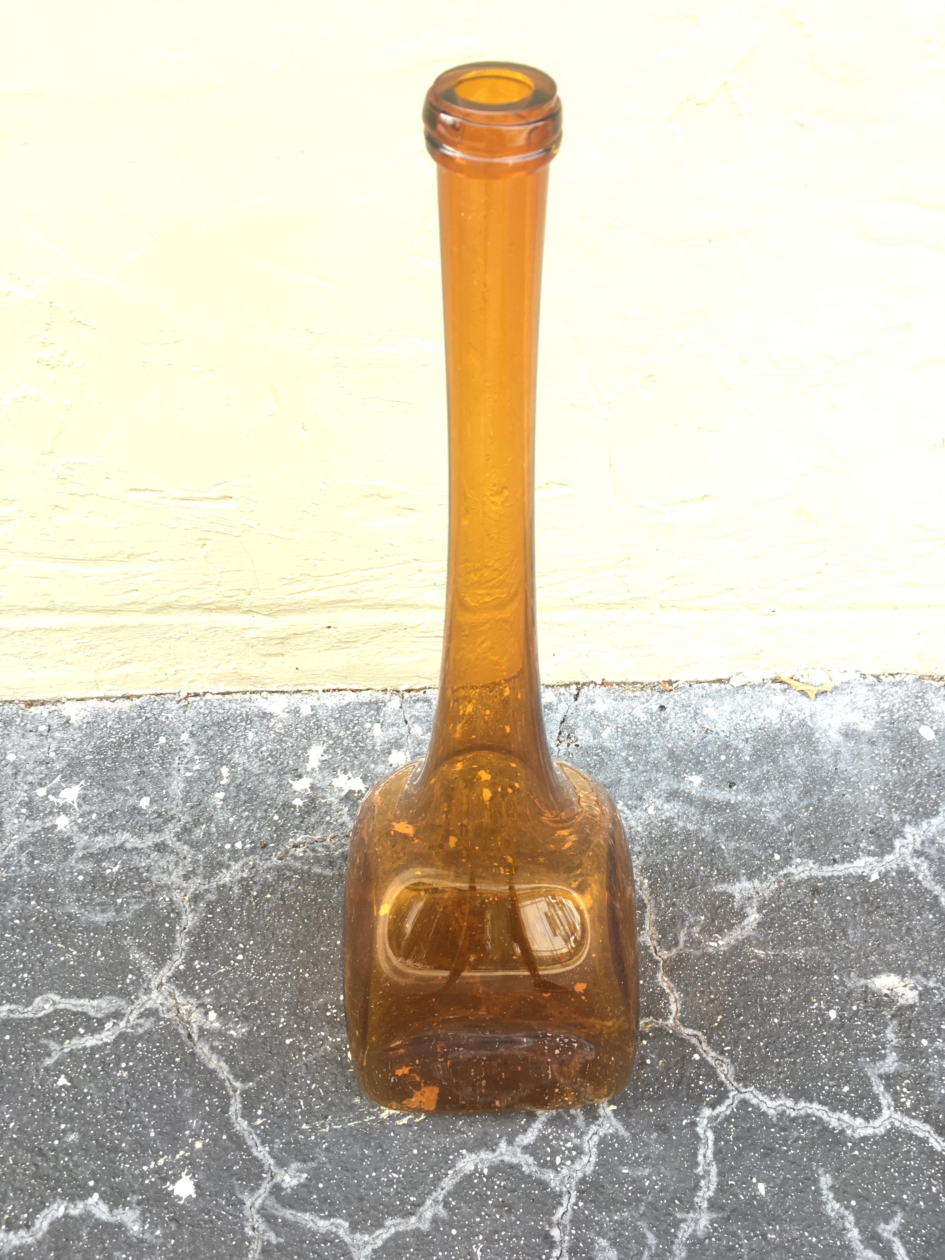 Vase Art Déco Ewer Gold Brown Haeger en vente 1