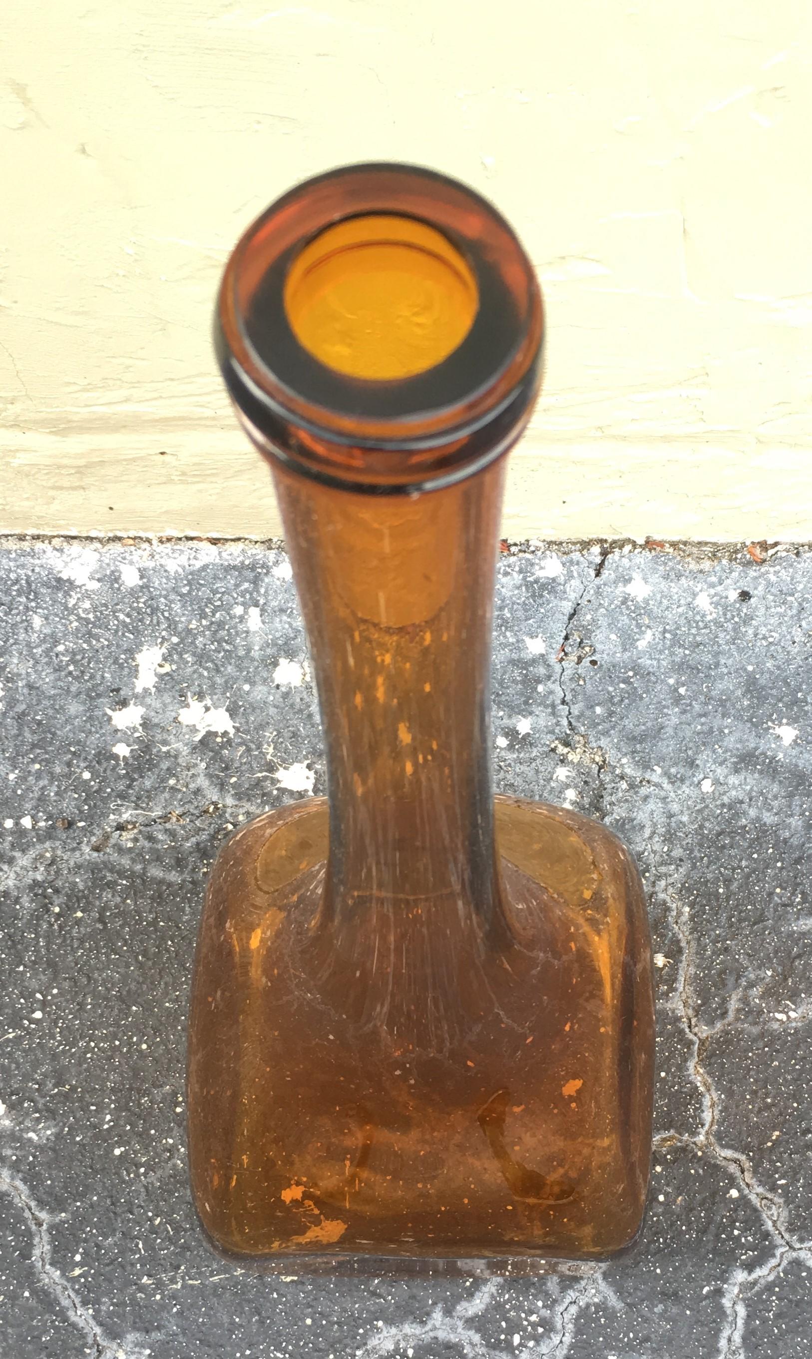 Vase Art Déco Ewer Gold Brown Haeger en vente 2