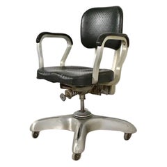 Art Deco Executive Office Desk Chair by Art Metal, Circa 1930s