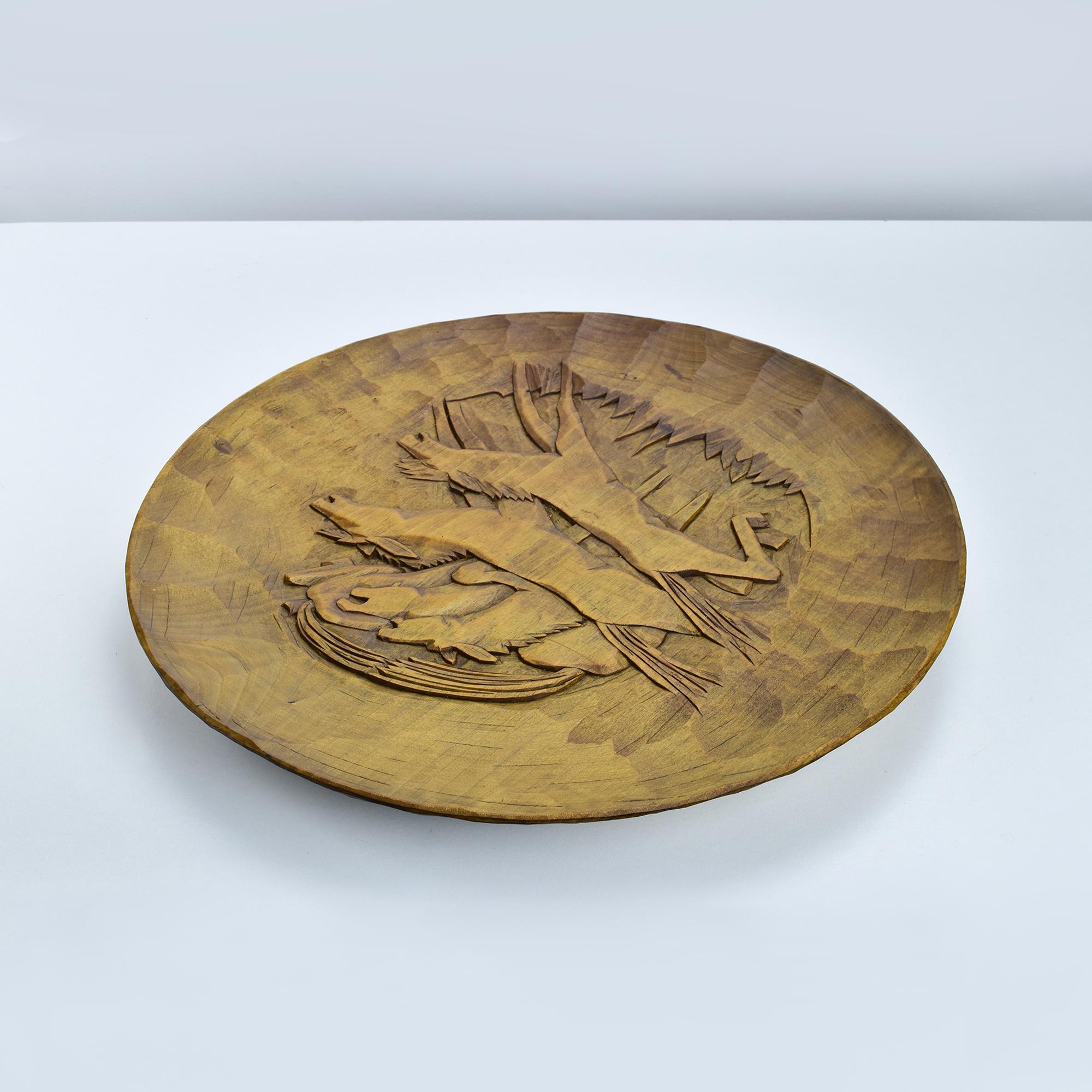 Art Deco Expressionniste Wall&Deco sculpté à la main avec motif de cheval Bon état - En vente à Bad Säckingen, DE