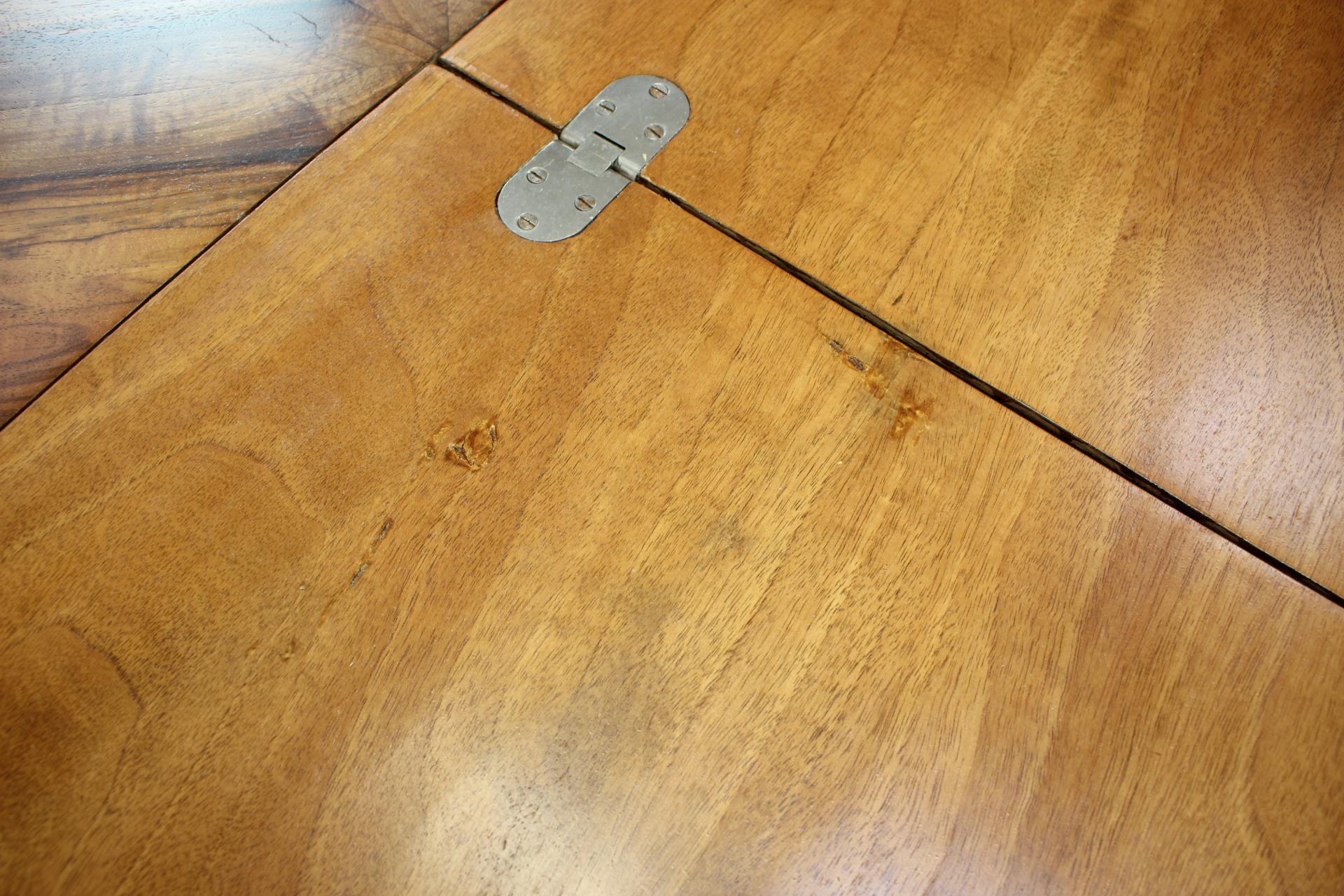 Mesa de comedor extensible Art Decó, años 30, restaurada en venta 8