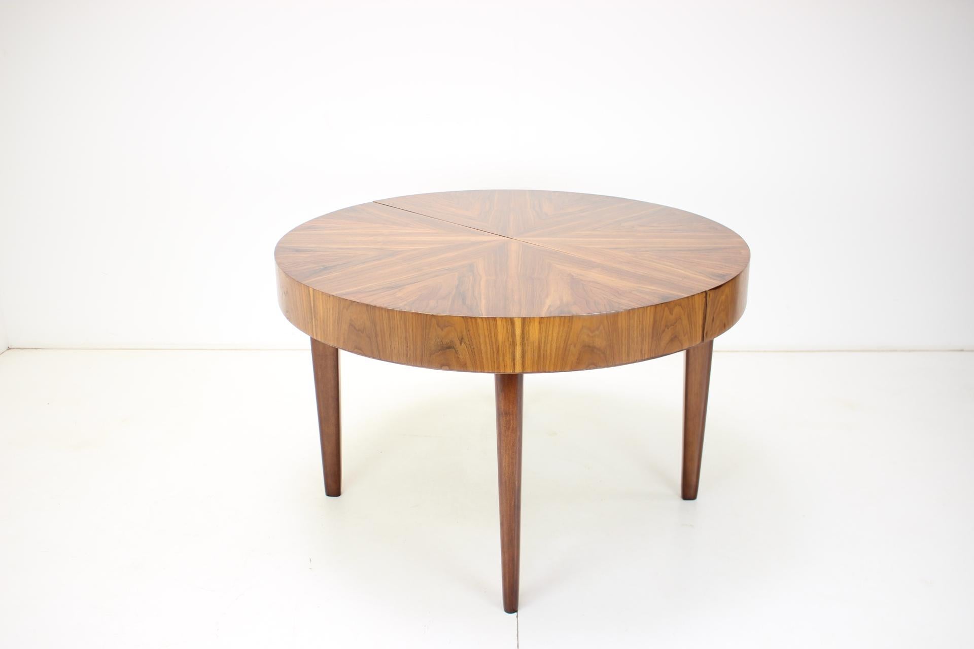 Mid-20th Century Art Deco Extendable Dining Table, 1930's, Restored