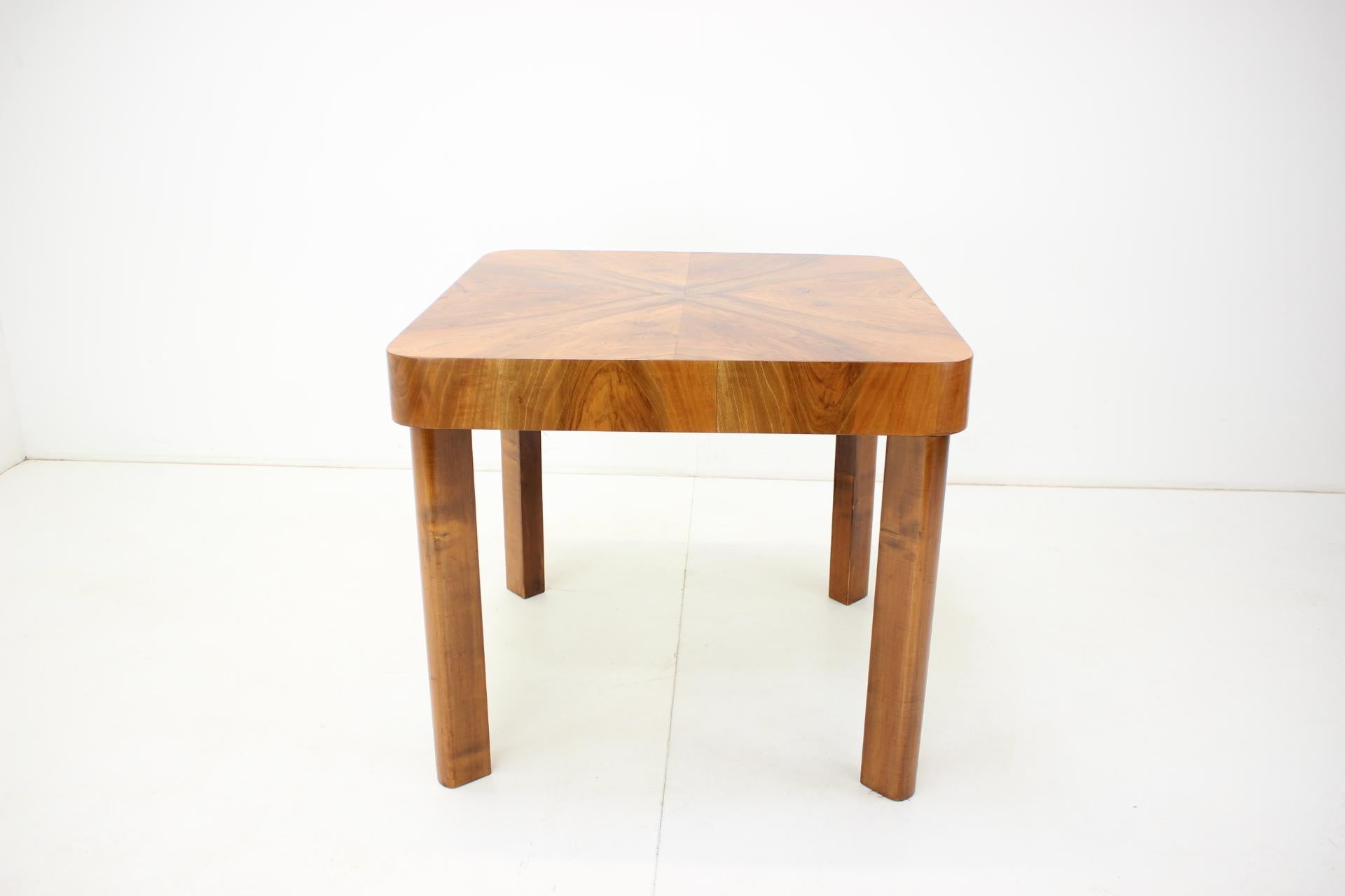 Mesa de comedor extensible Art Decó, años 30, restaurada mediados del siglo XX en venta