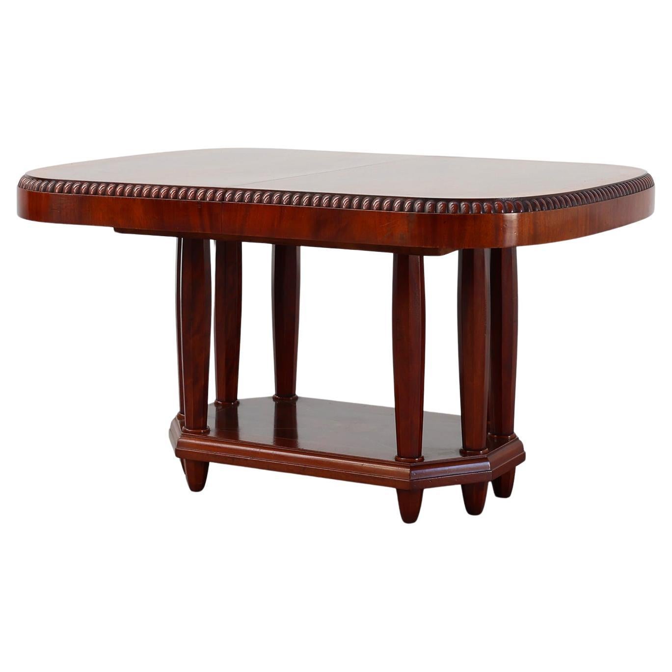 Art Deco Extendable Dining Table by De Coene, Belgium 1935 in vendita