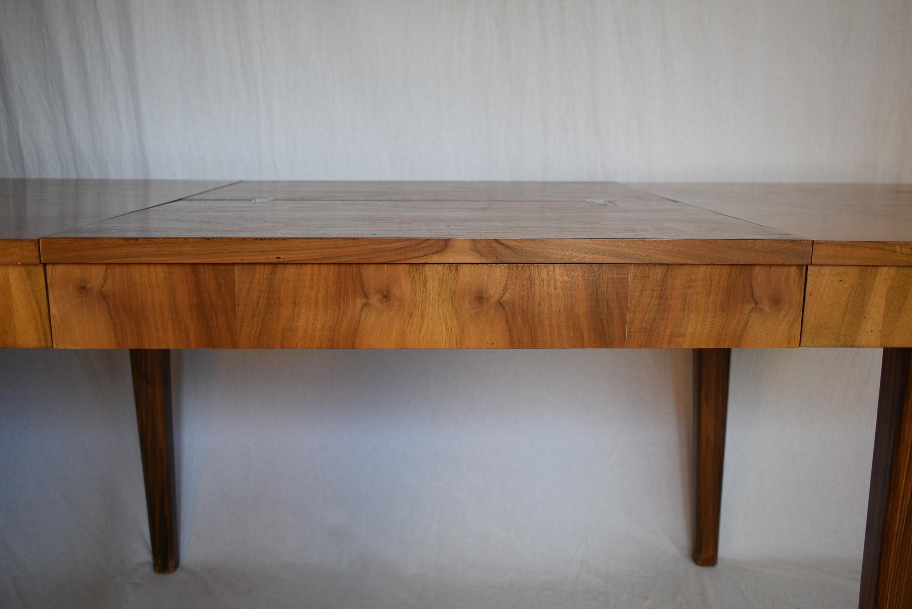 Wood Art Deco Extendable Dining Table Designed by Jindrich Halabala, 1948s