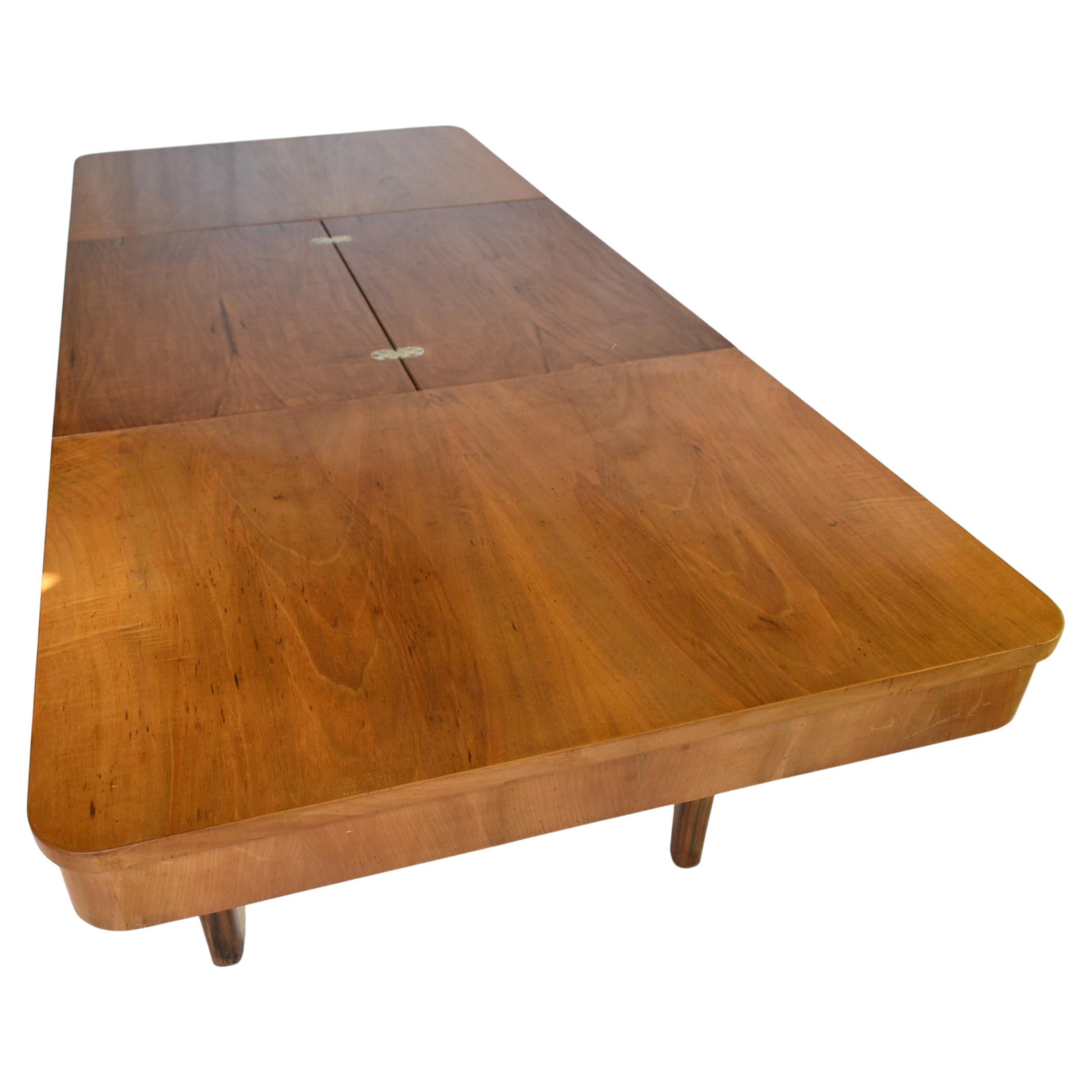 Art Deco Extendable Dining Table Designed by Jindrich Halabala, 1948s