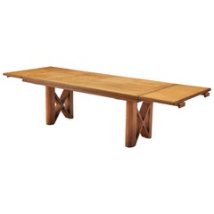 Guillerme & Chambron Extendable Dining Table in Oak 