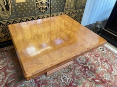 Art Deco Extendable Dining Wood Table, 20th Century