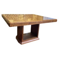 Art Deco Extendable Dining Wood Table, 20th Century