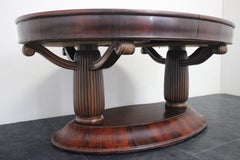 Art Deco Extendable Rosewood Dining Table, 1920s