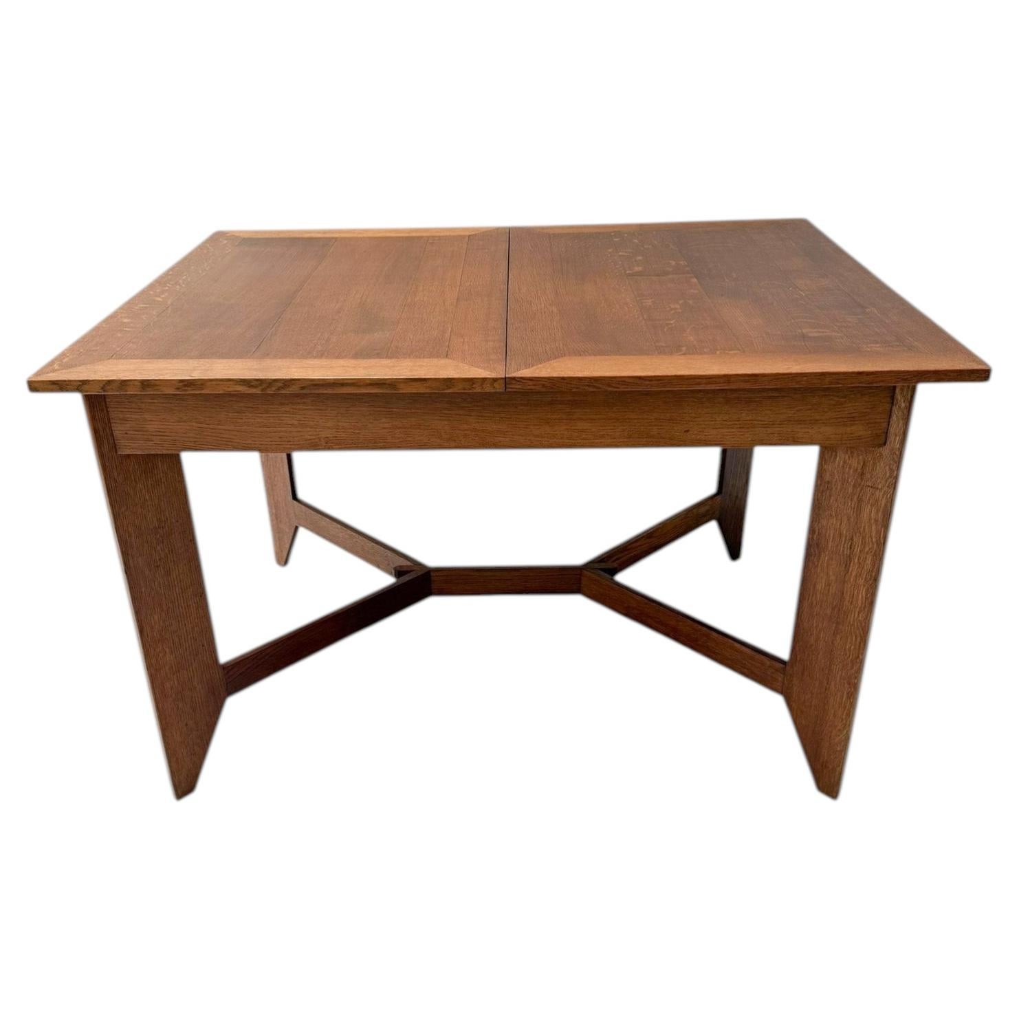 Art Deco Extending Dining Table by Hendrik Wouda, Dutch Design, 1924