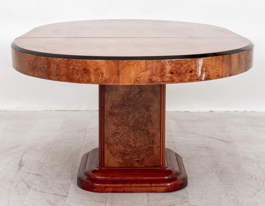 Unknown Art Deco Extending Pedestal Dining Table, 1920s
