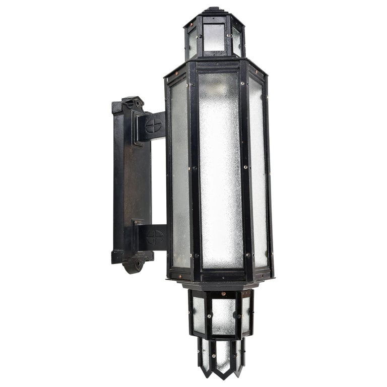 Art Deco Exterior Sconce at 1stdibs