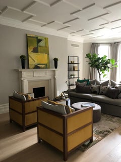 Art Deco Style Extra Large Bacco Deconstructed Armchair Upholstered