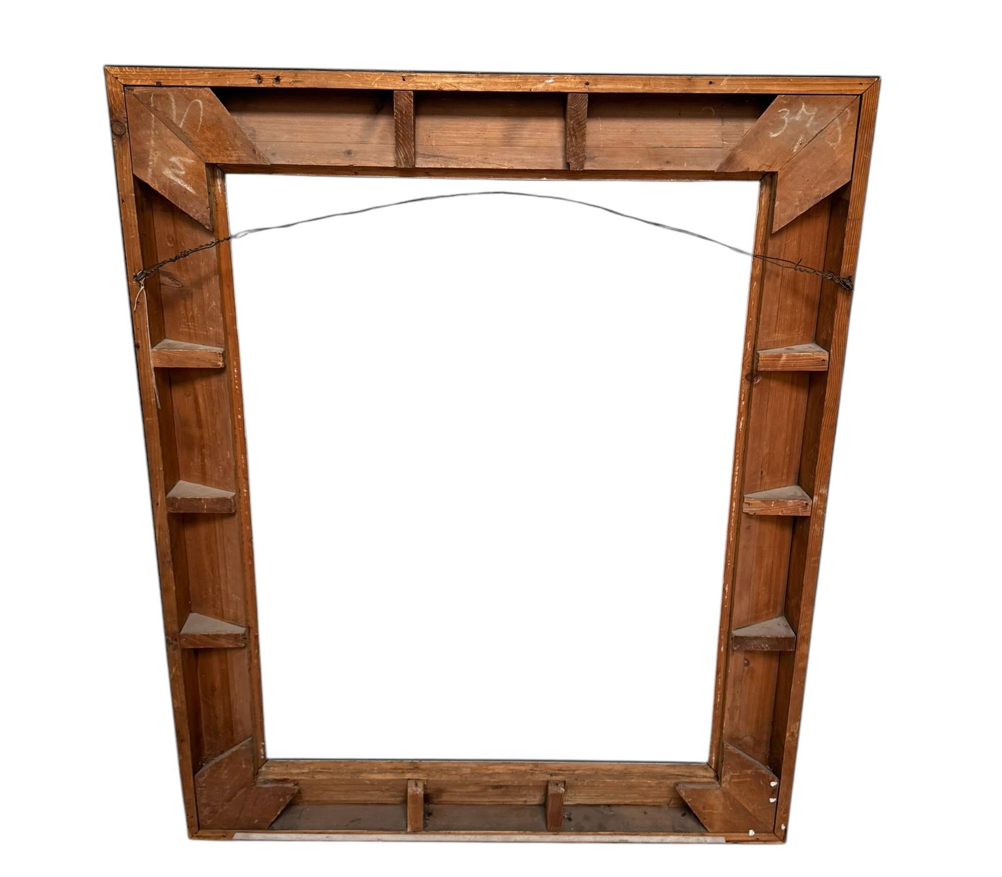 Art Deco Extra Large Macassar Ebony Picture Frame, 1930s In Good Condition For Sale In Amsterdam, NL
