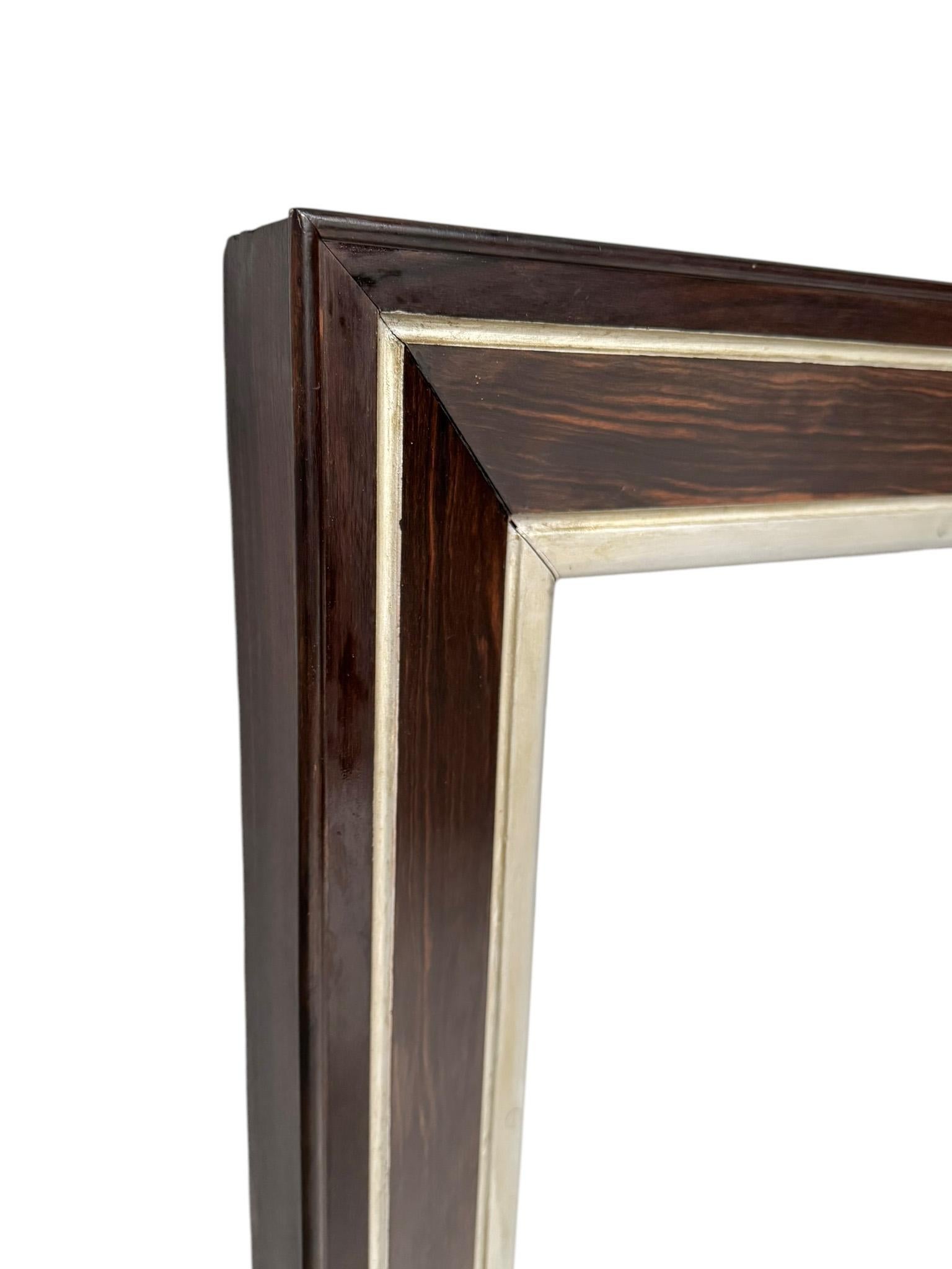 Art Deco Extra Large Macassar Ebony Picture Frame, 1930s For Sale 1