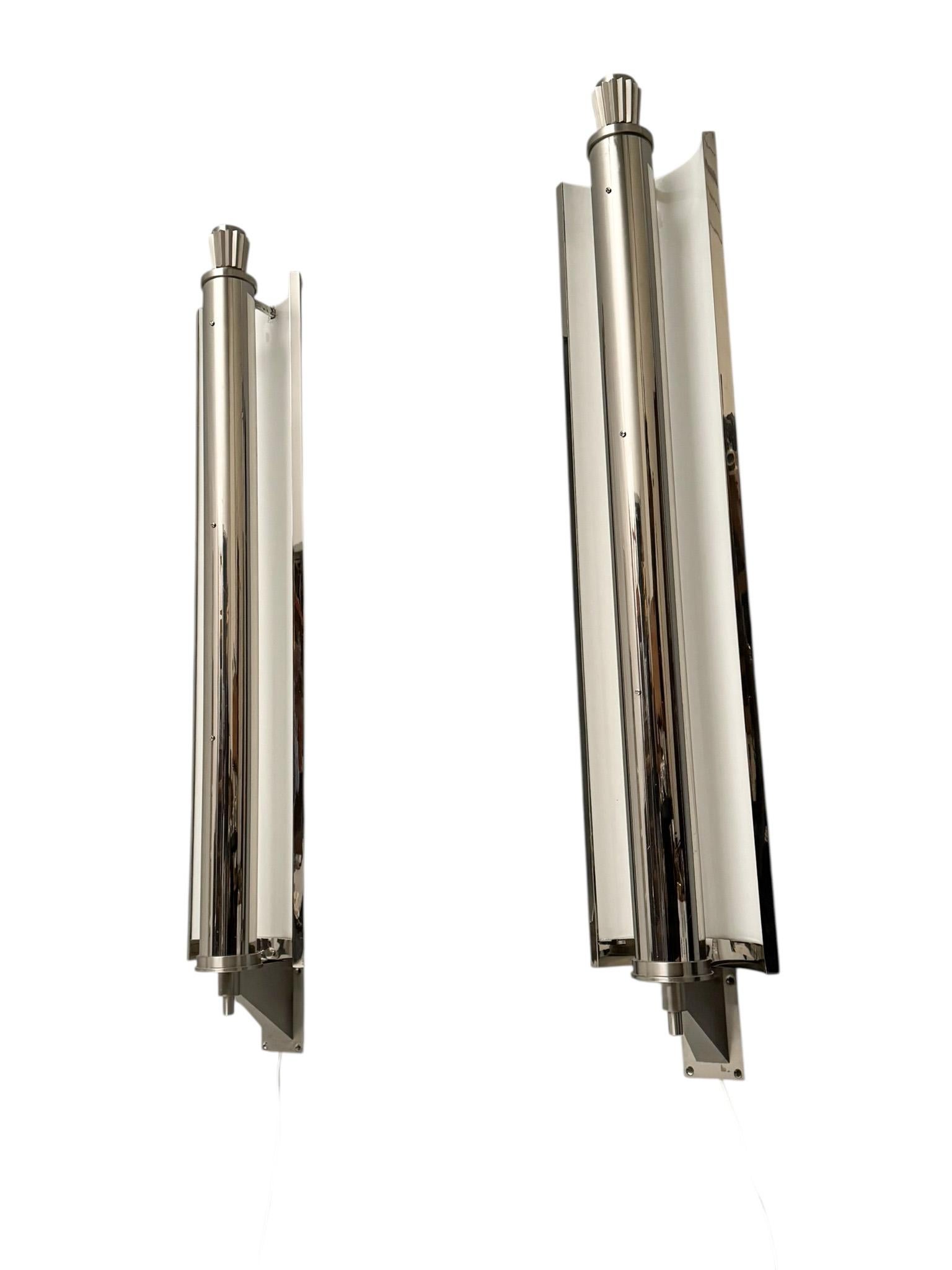 Art Decó Pareja extragrande de apliques o lámparas de pared Francia, años 30 Francés en venta