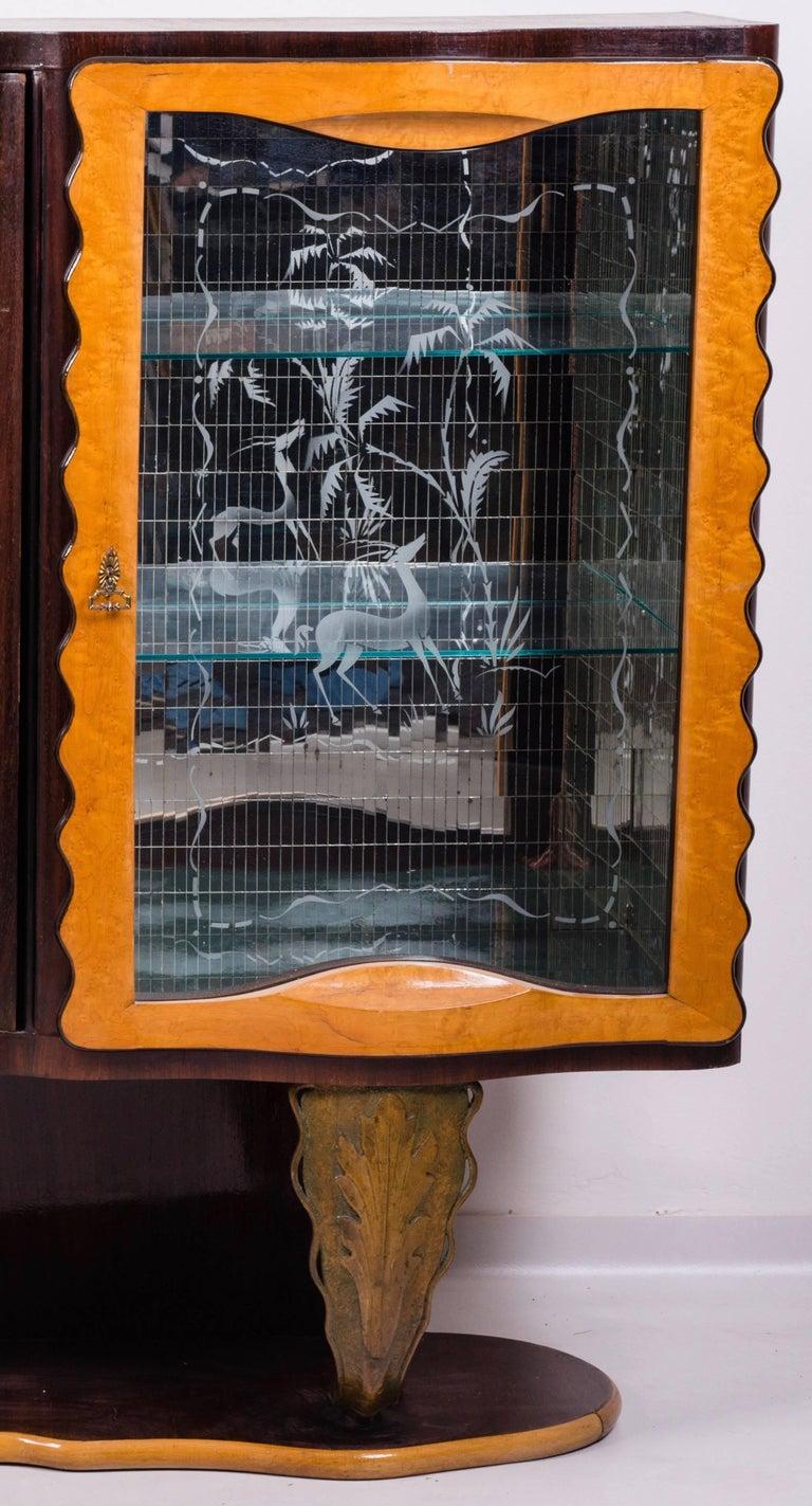 Extraordinario mueble bar Art Déco de Pier Luigi Colli, 1930 Art Decó en venta