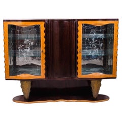 Extraordinaire meuble de bar Art déco de Pier Luigi Colli, 1930