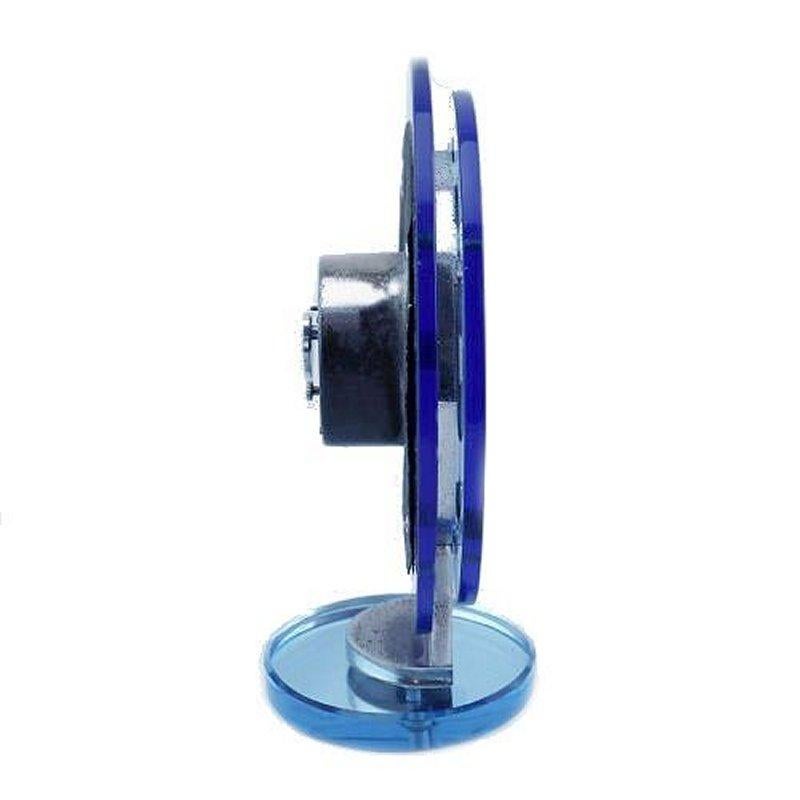 20th Century Art Deco Extremely Rare Modernist Blue Glass & Mirror Clock, c1930 For Sale