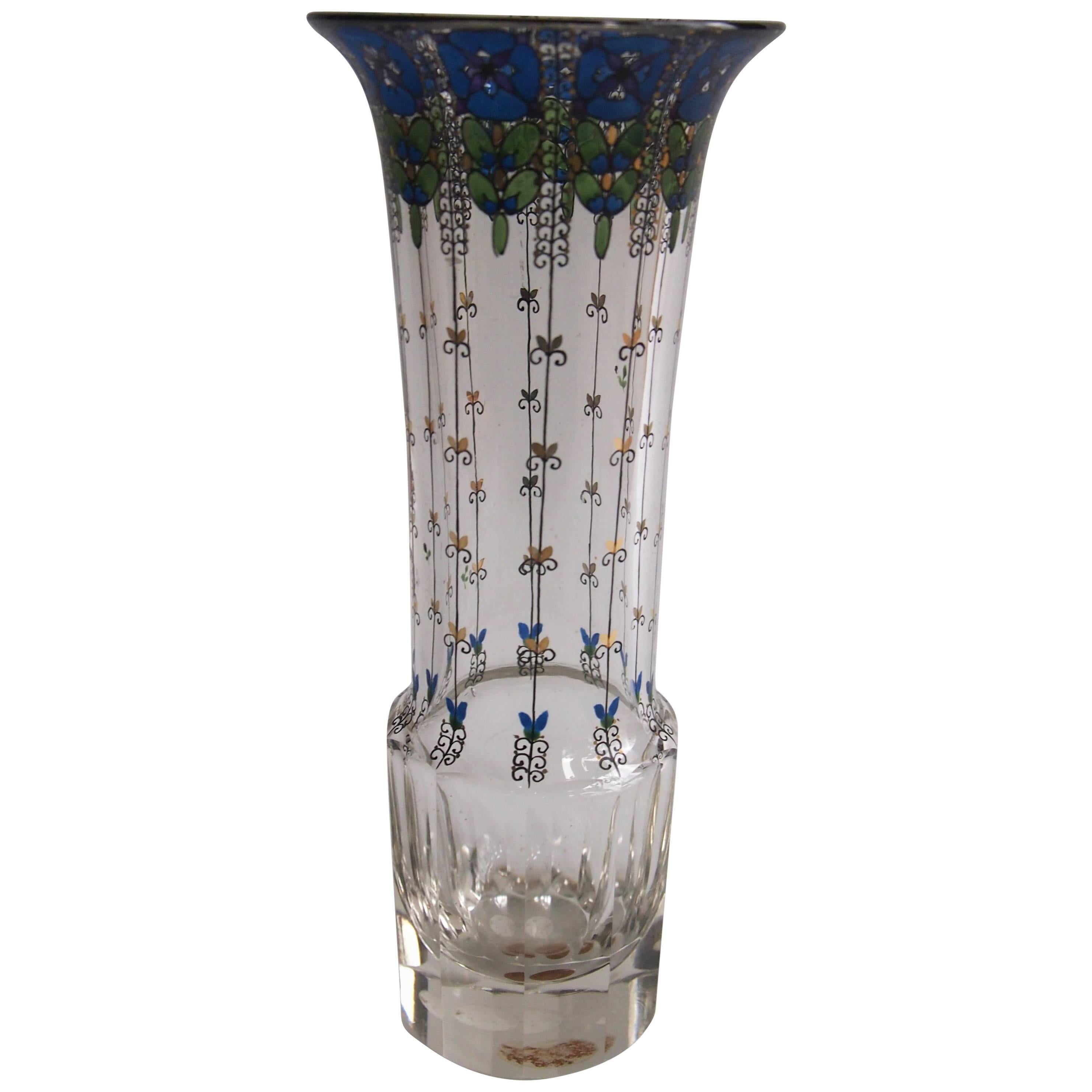 Vase en émail Art déco Haida Ortel