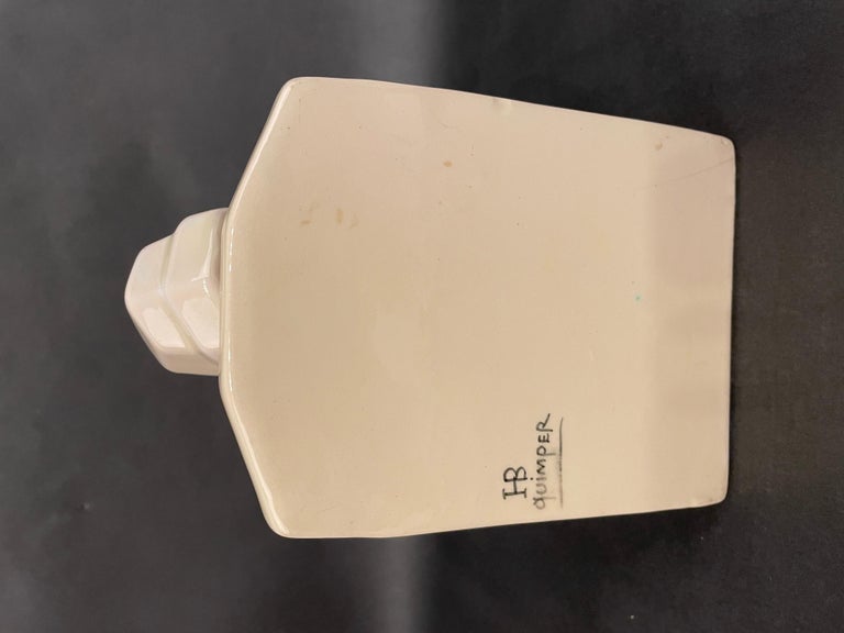 Art Deco Faience Hb Quimper Bookends, a Pair For Sale at 1stDibs