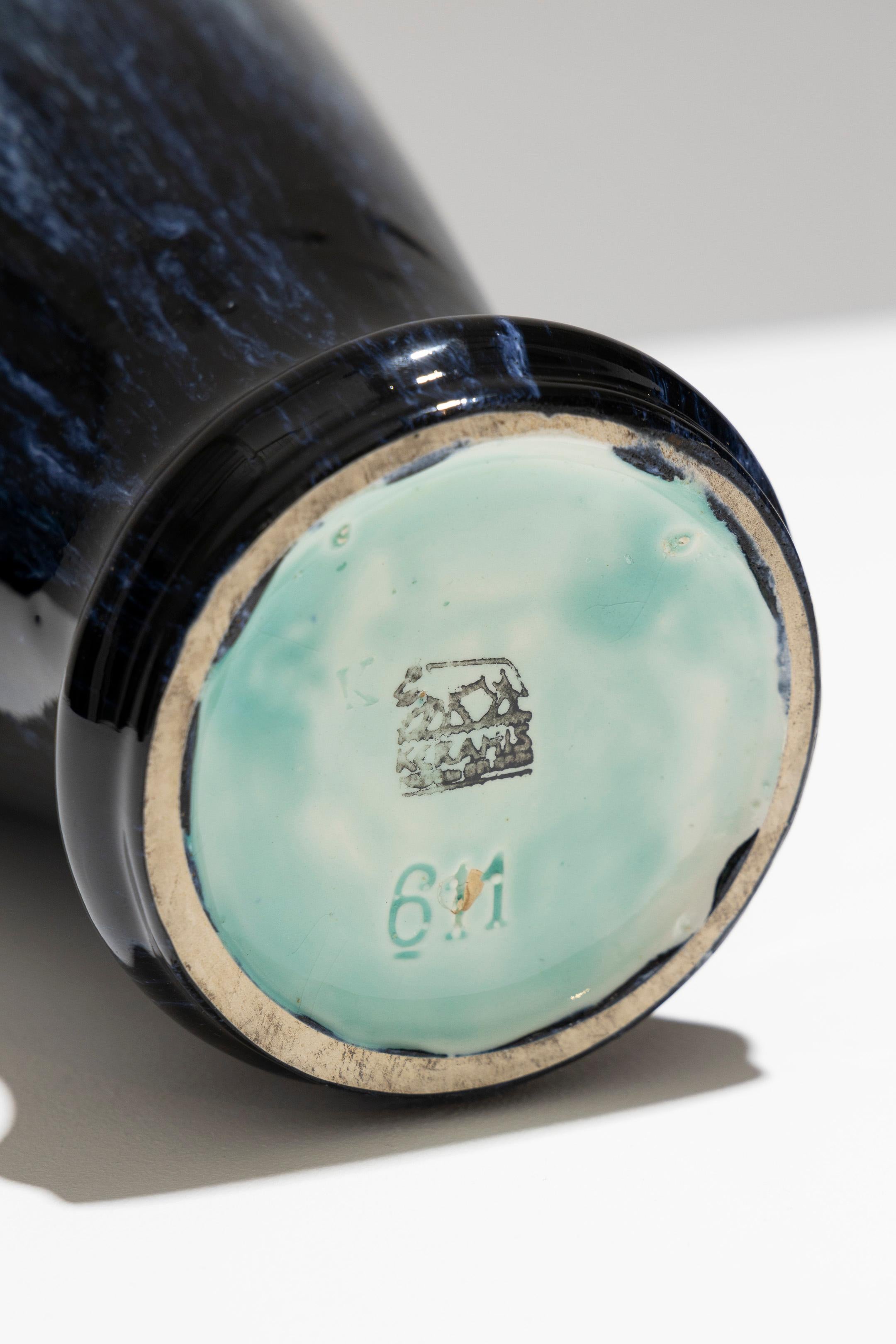 Vaso in maiolica Art Déco, Boch Frères Keramis, anni '30 in vendita 5