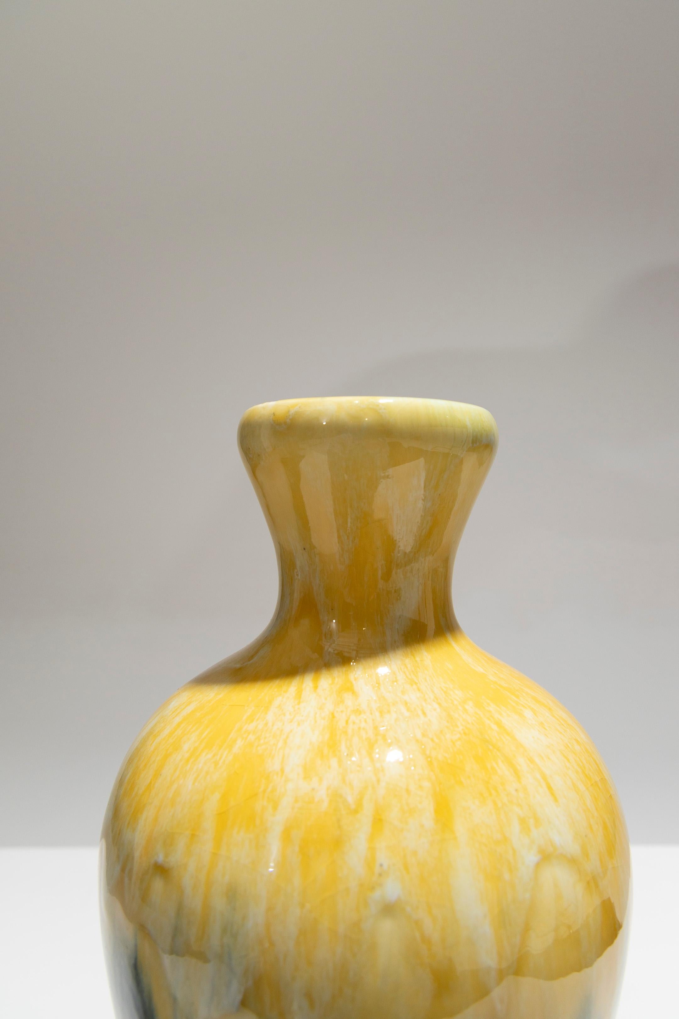 Faenza Vaso in maiolica Art Déco, Boch Frères Keramis, anni '30 in vendita
