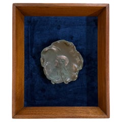 Art Deco Fair Maiden Copper Plate signed April 4 1906