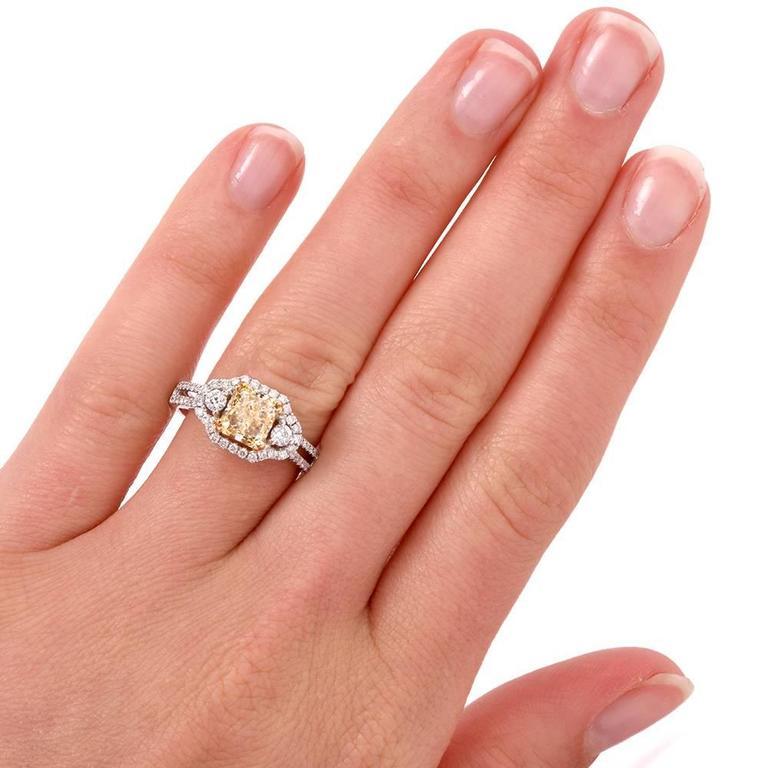 light gold engagement rings