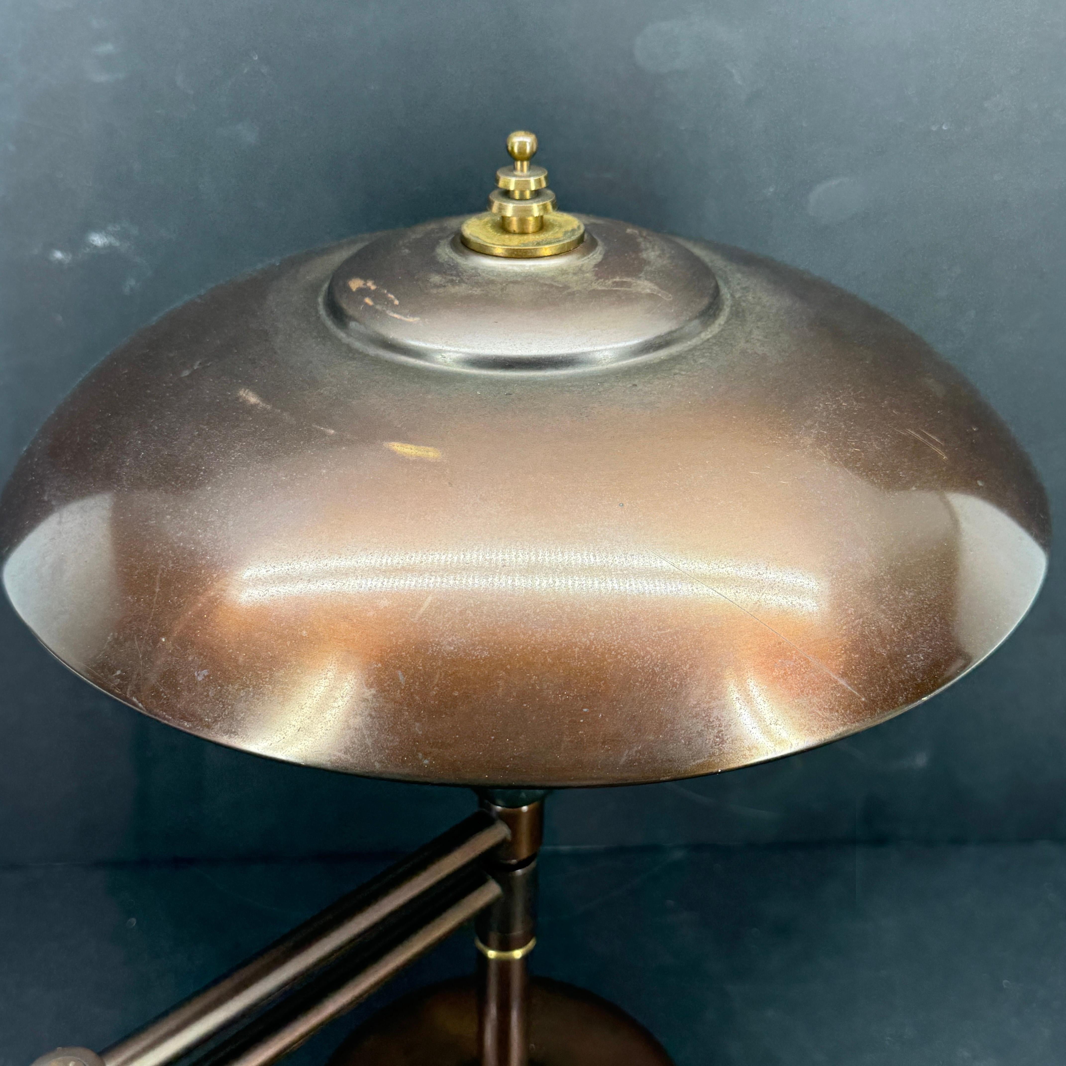 Art Deco Faries Guardsman Normandy Bronze Desk Lamp #60300 For Sale 7