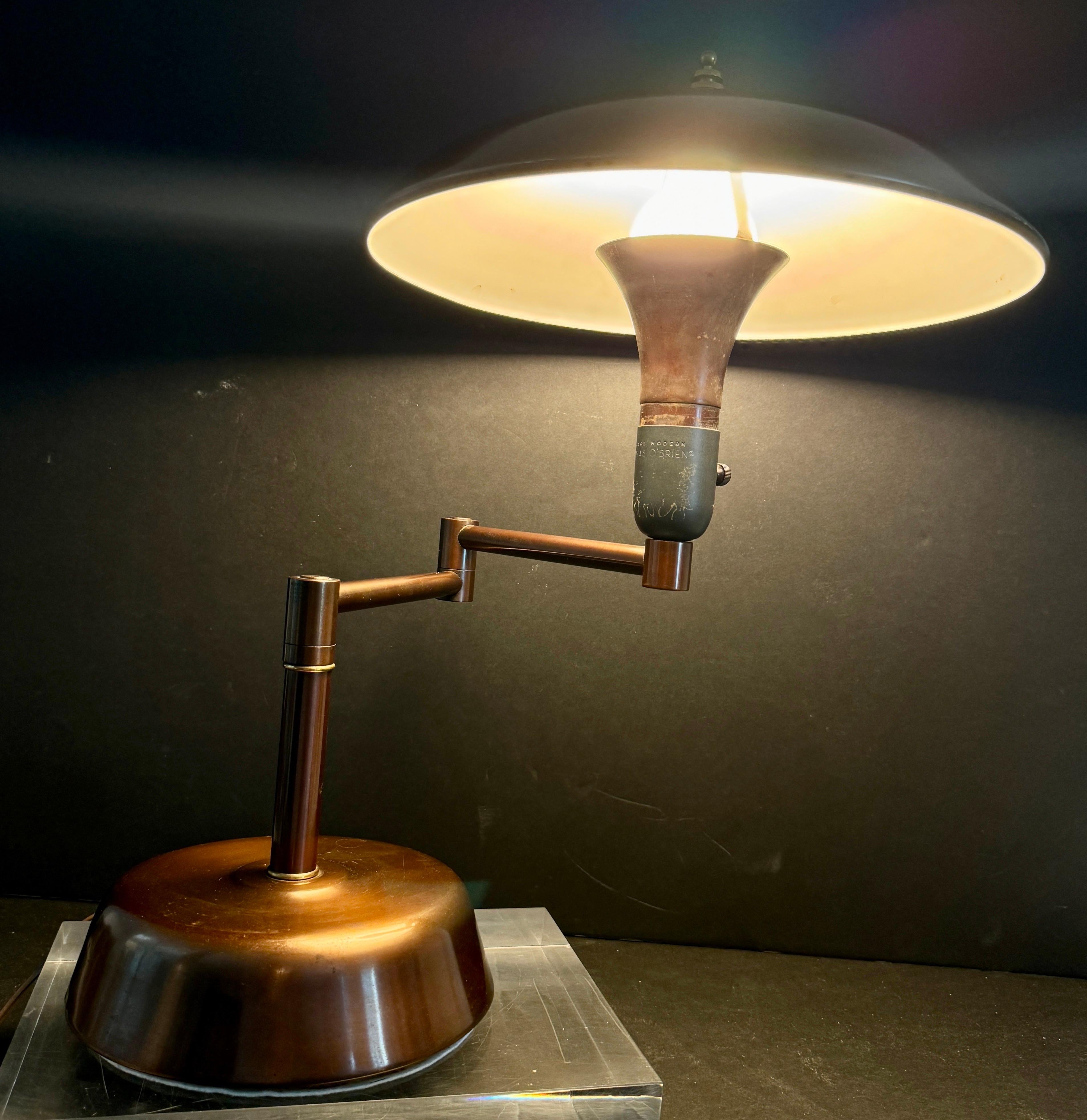 Art Deco Faries Guardsman Normandy Bronze Desk Lamp #60300 For Sale 9