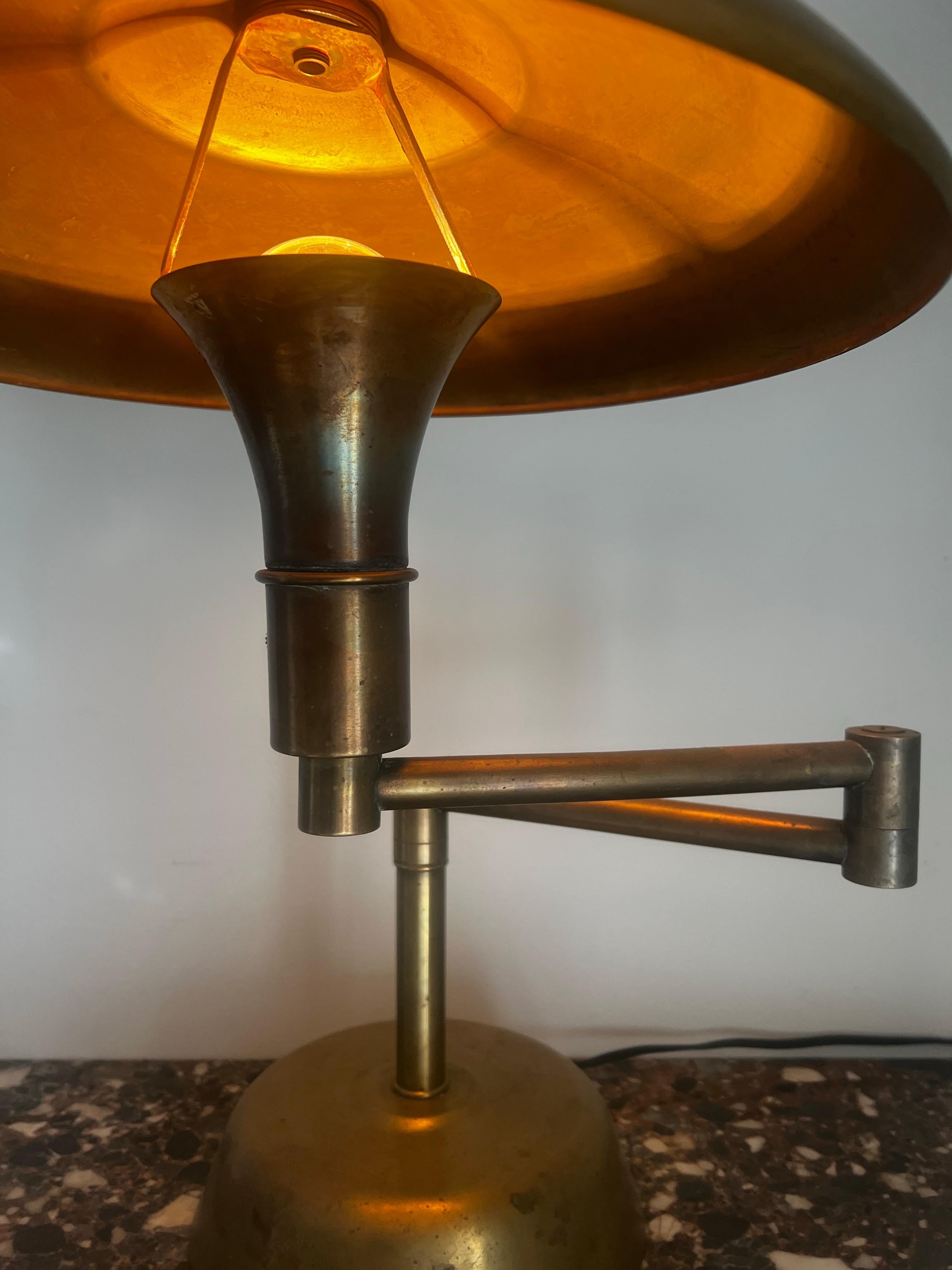 Lampe de bureau pivotante Art Déco Faries Guardsman - RARE paire disponible en vente 5