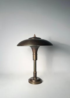 Art Deco Faries "Guardsman" Table Lamp in "Normandy Bronze" Finish
