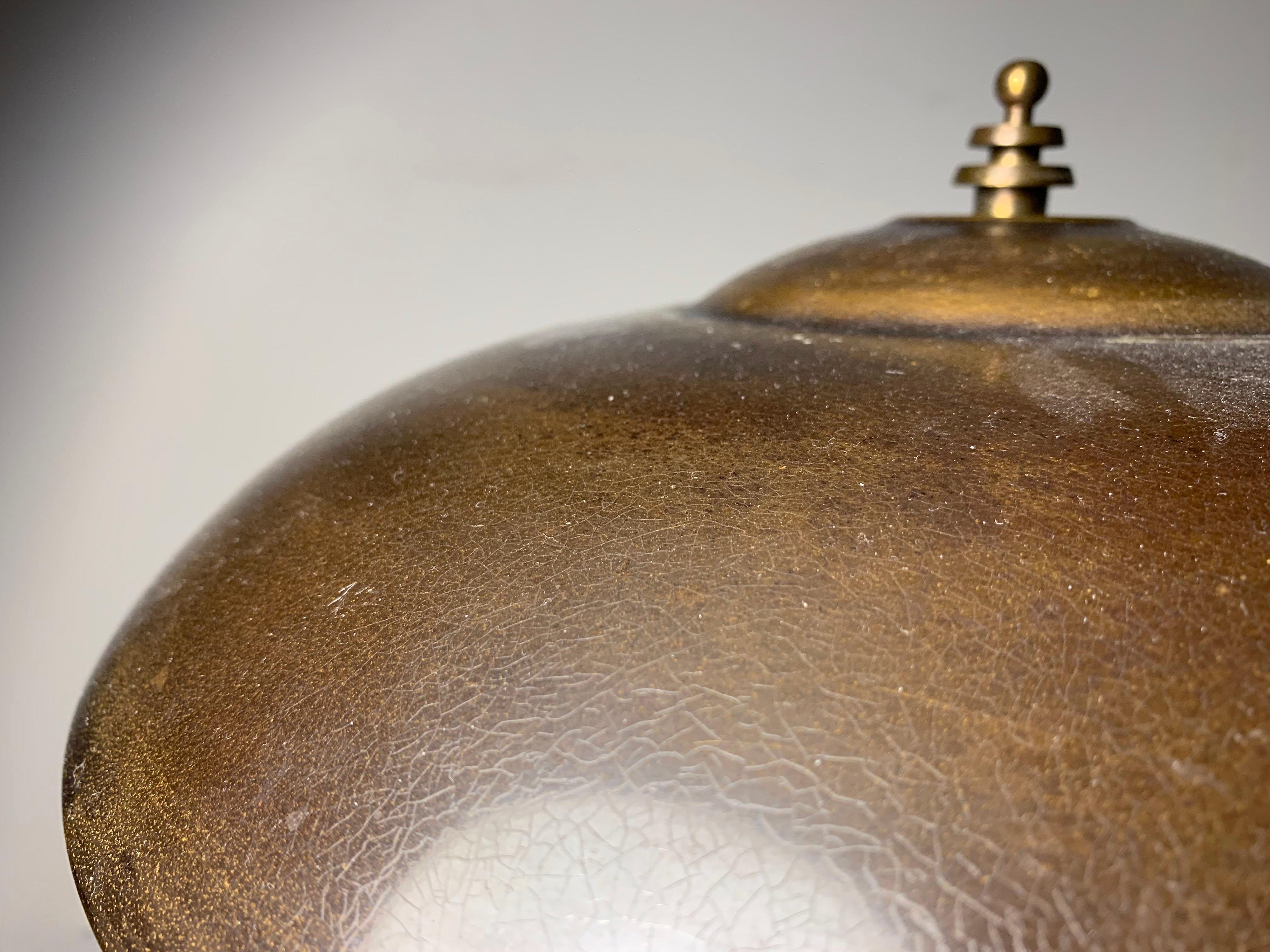 Art Deco Faries „Guardsman“ Tischlampe in „Normandy Bronze“-Finish, Art déco (Metall) im Angebot