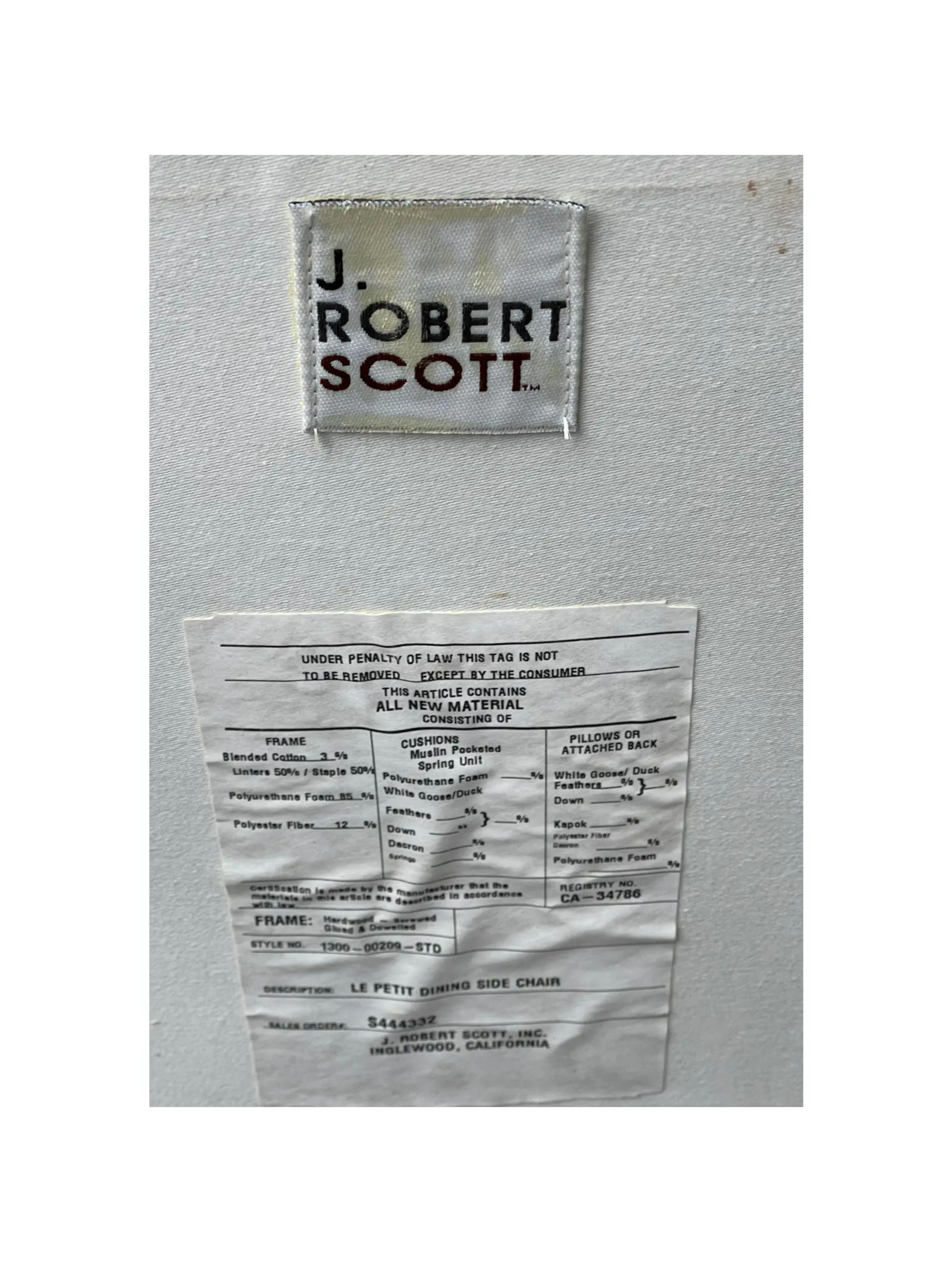 20ième siècle Chaise d'appoint Art Déco en faux galuchat J. Robert Scott, années 1990 en vente