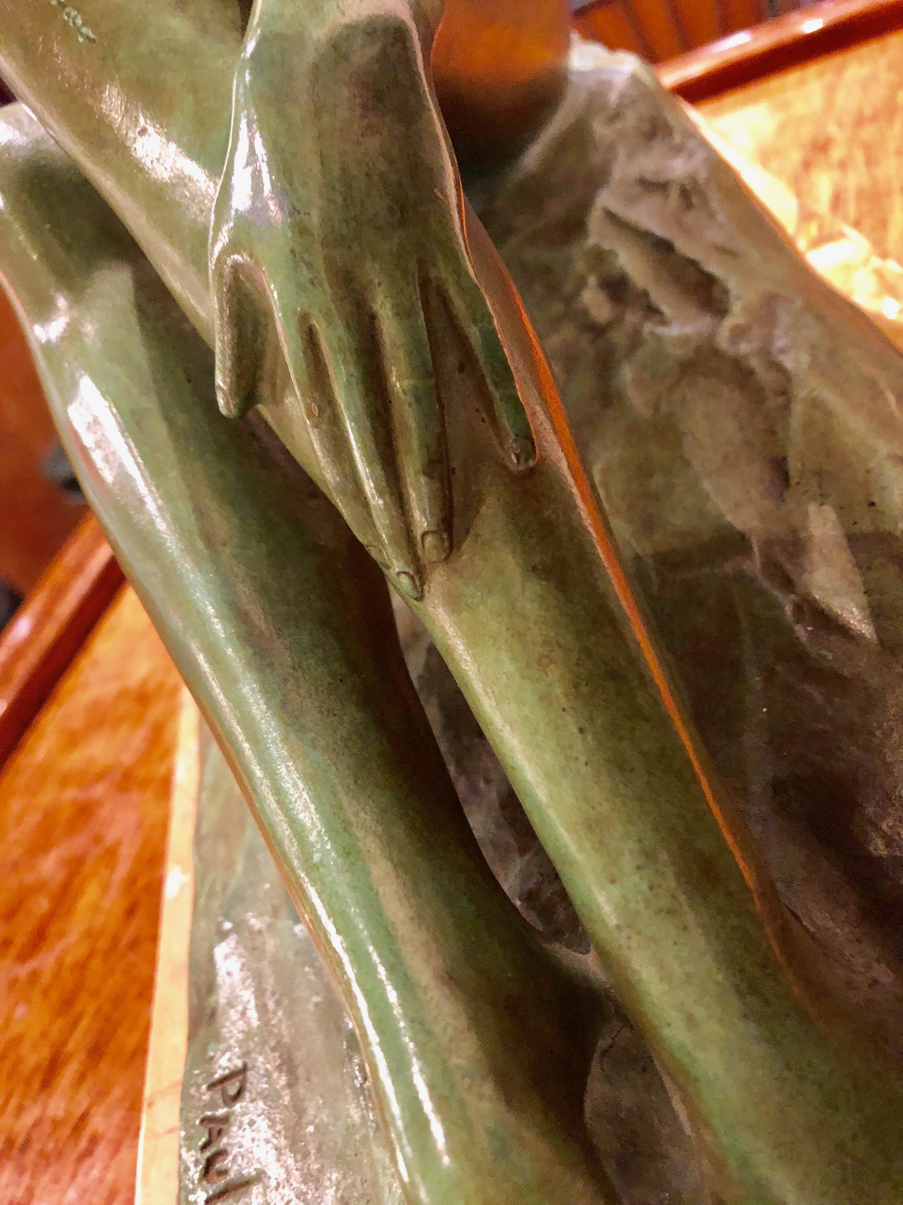Art Deco weibliche Bronze von Paule Bisman Serenit, Art déco im Angebot 4