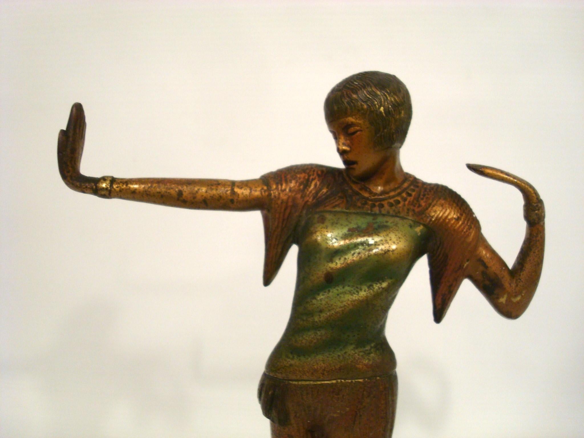 Art Déco Scultura di ballerina Art Deco - Josephine Baker - 1920 in vendita
