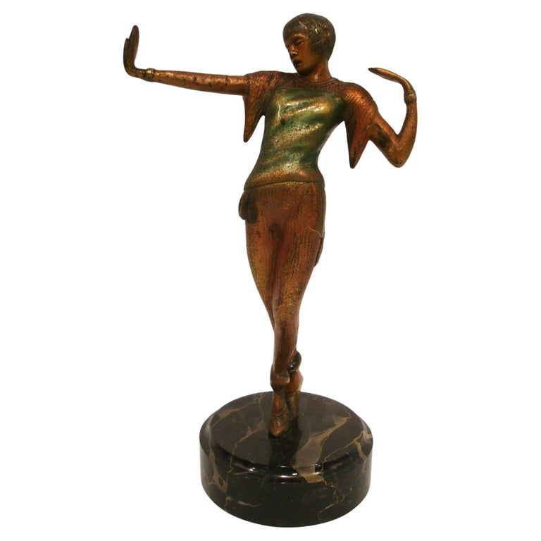 Art Deco Female Dancer Sculpture - Josephine Baker - 1920s at 1stDibs