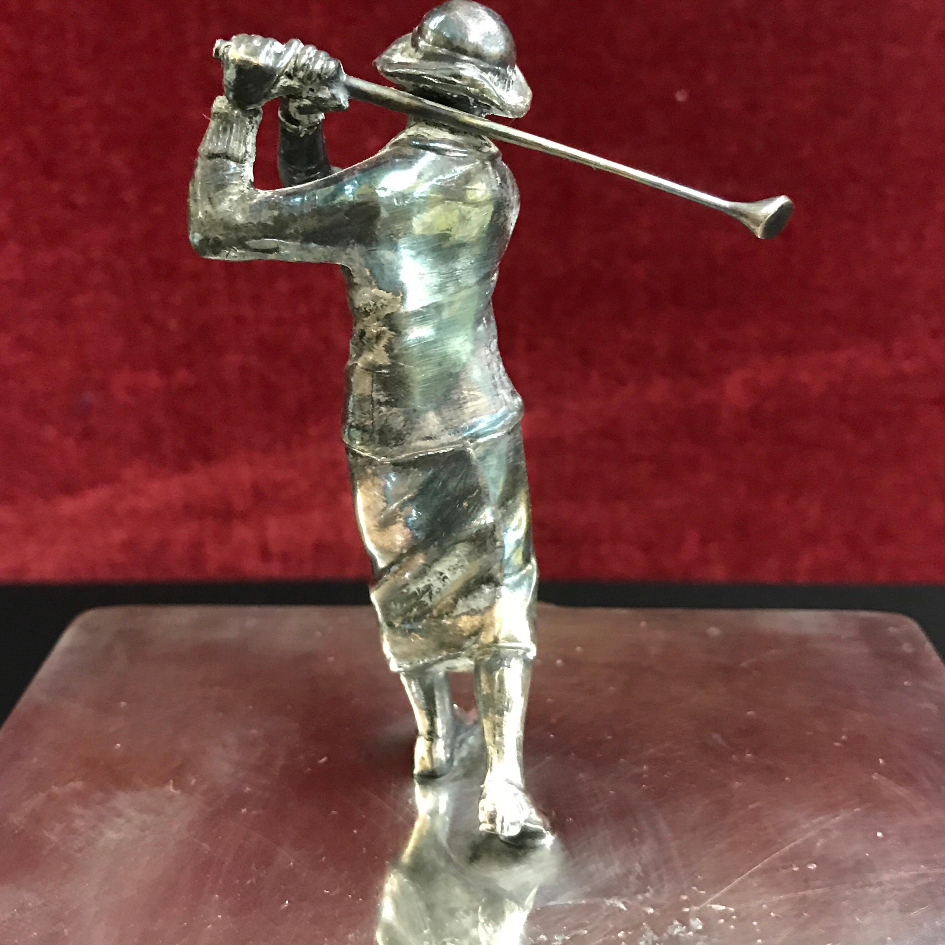 Art Deco Female Golf Box by Wilcox Silverplate Company 2