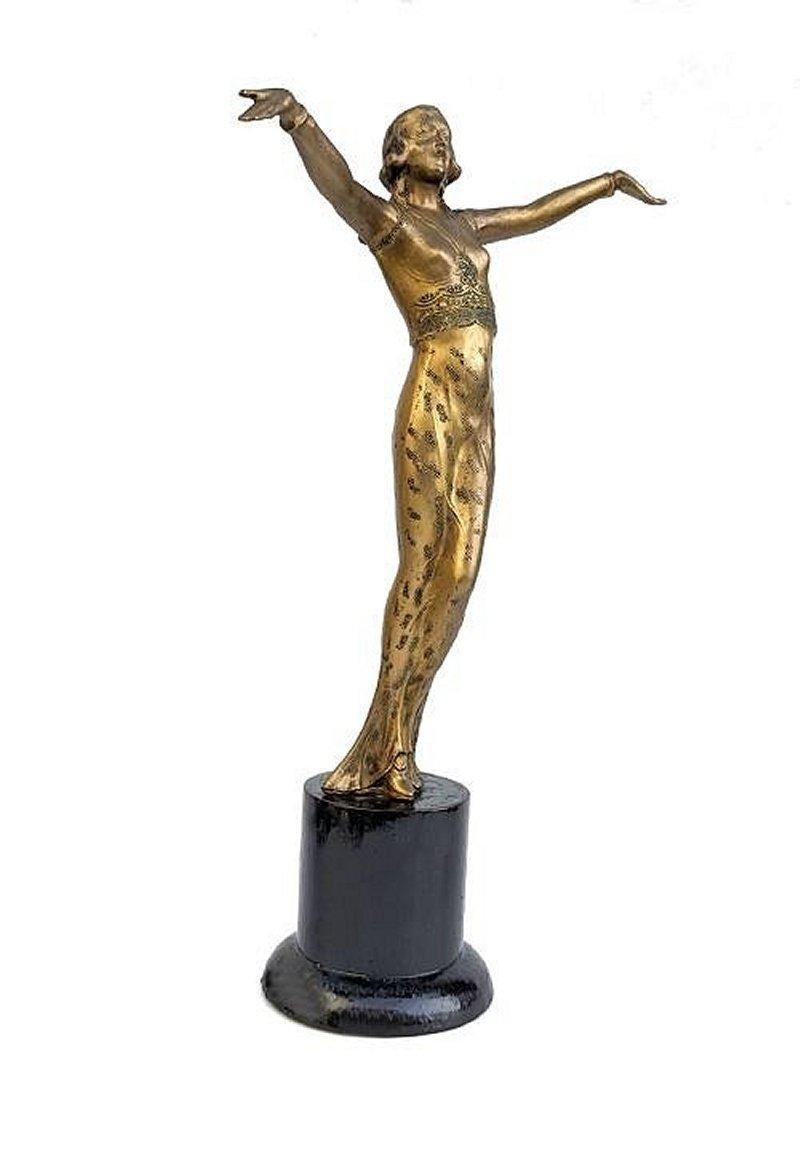 Chica 'Hollywood' Art Decó Femenina En Espelta, c1930 Inglés en venta