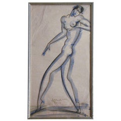 Art Deco "Female Nude" by Lovet-Lorski