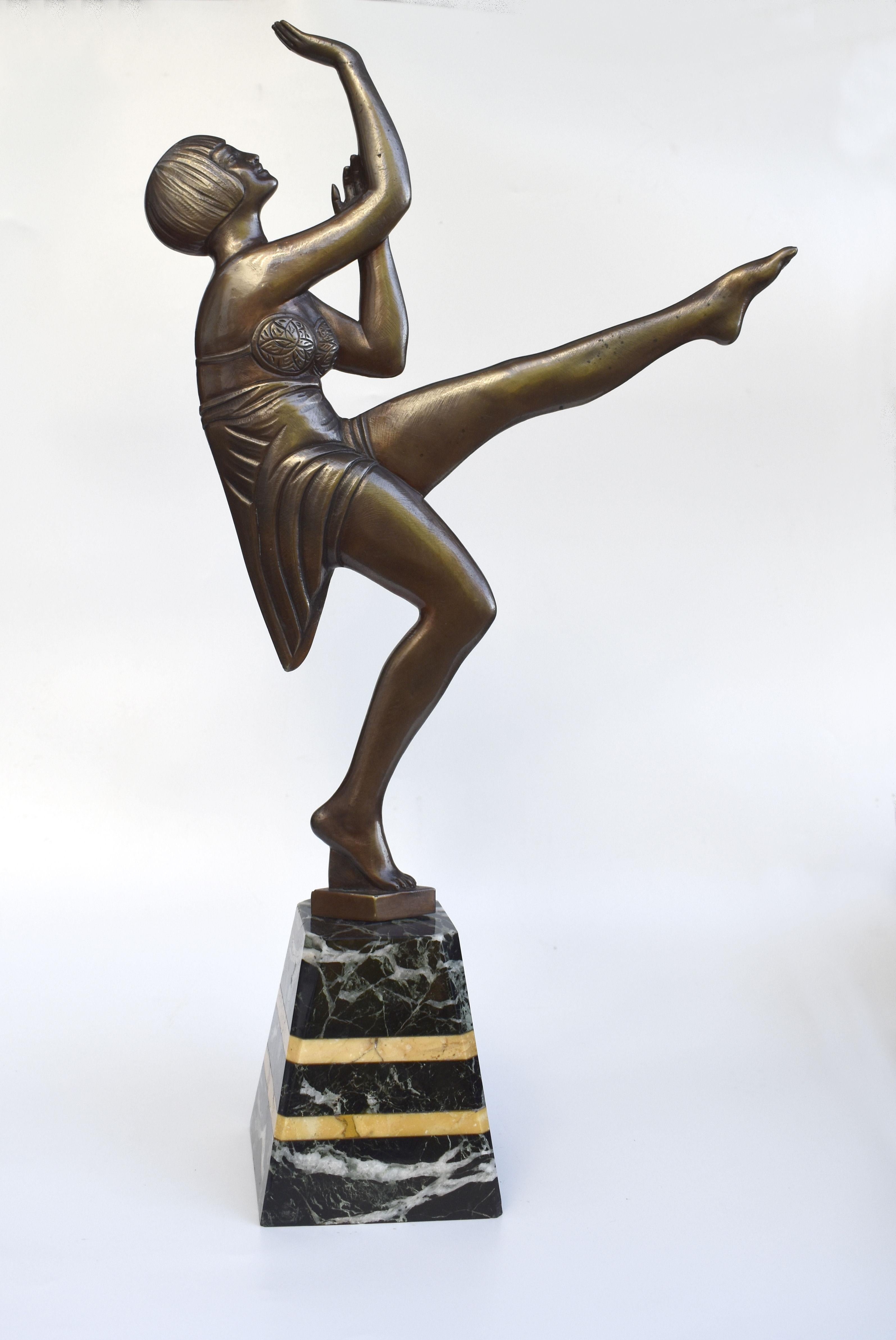 20th Century Art Deco Female Two Dimensional Figural Dancer, c1930