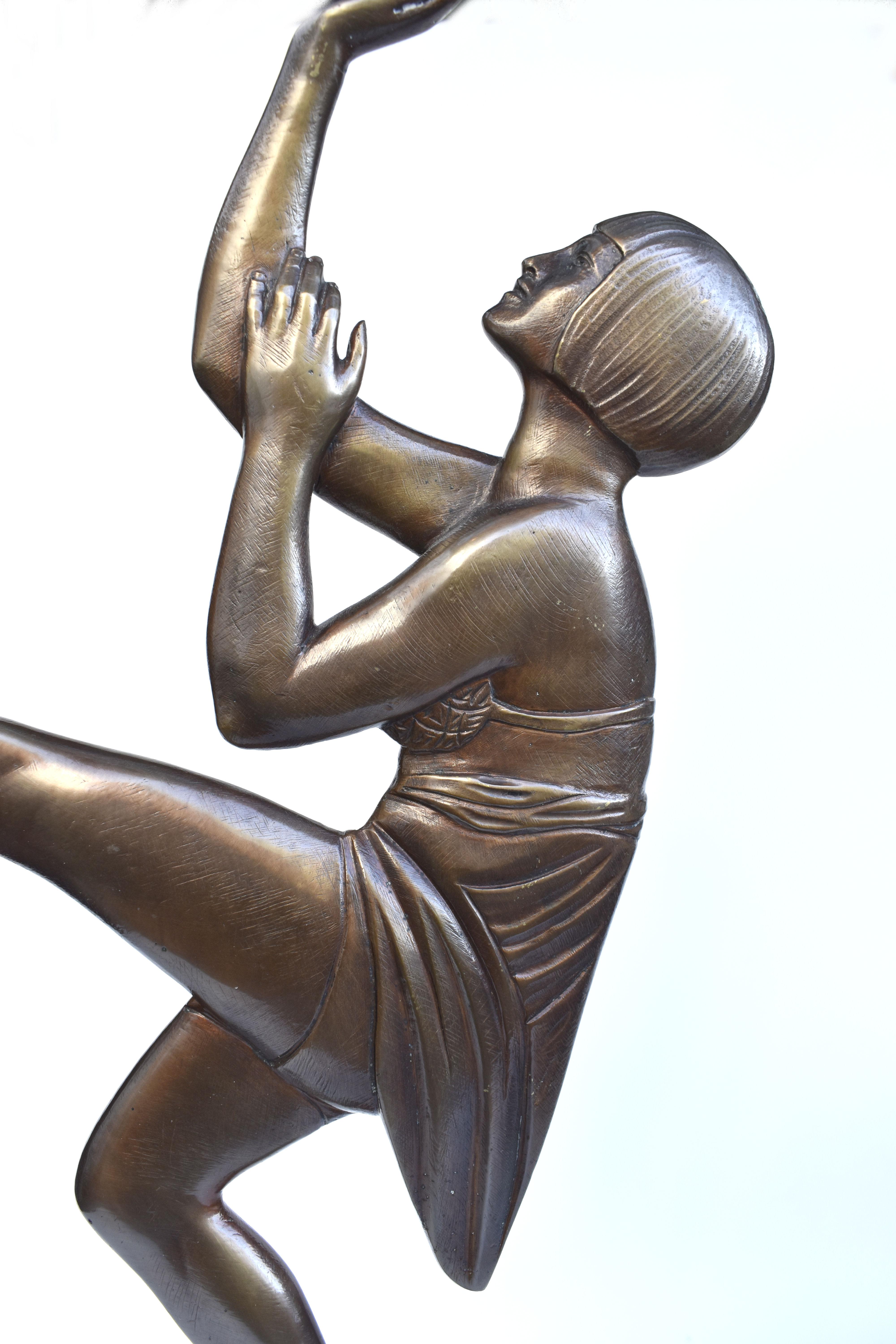 Art Deco Female Two Dimensional Figural Dancer, c1930 2